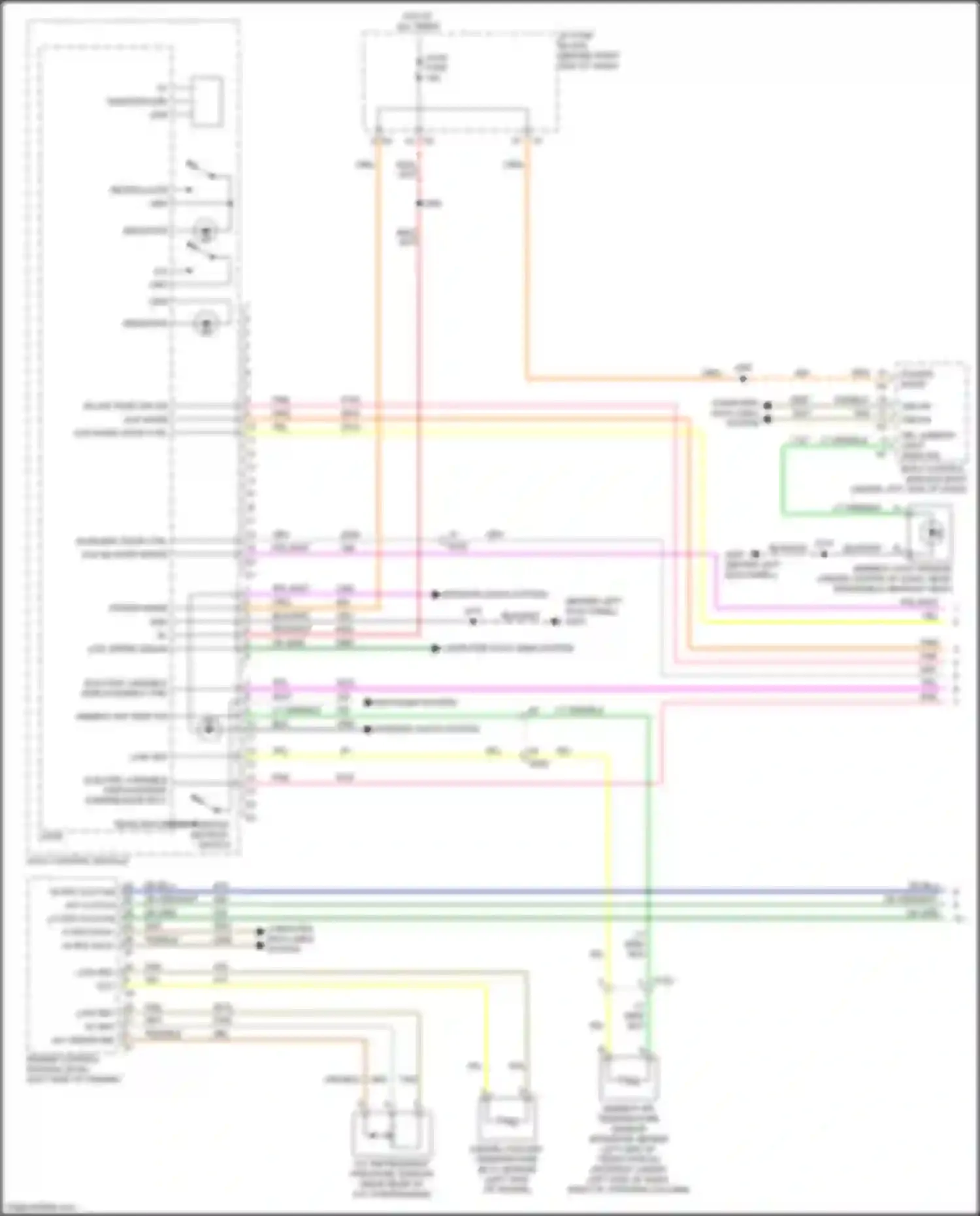 Acadia GMC I facelift (2013-2016): Manual a/c circuit (1 of 4)