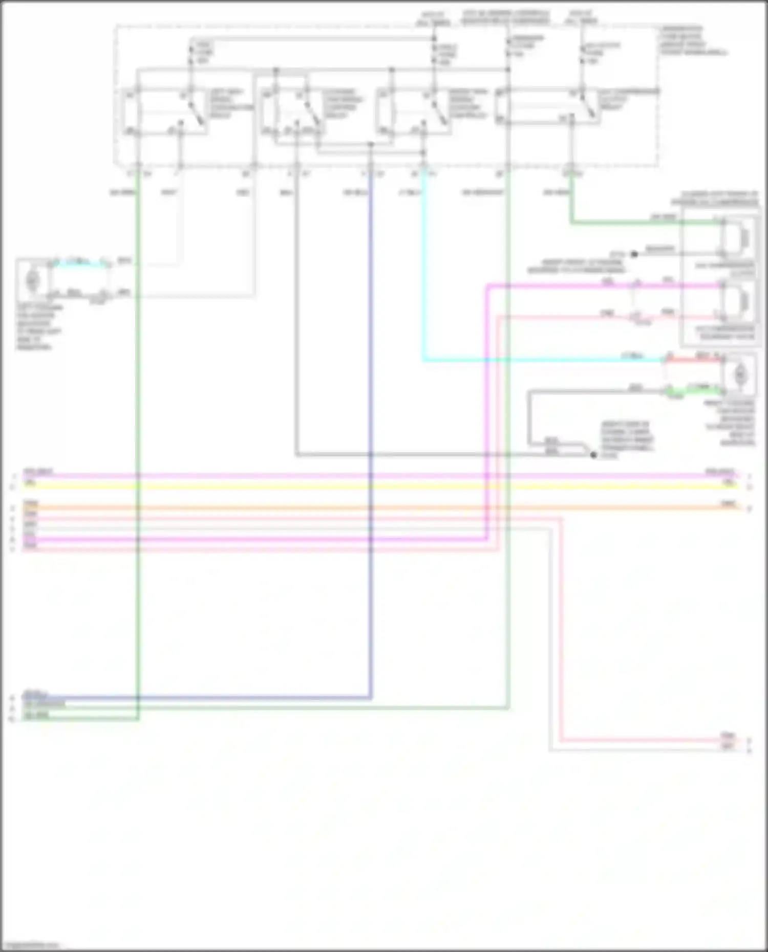 Acadia GMC I facelift (2013-2016): Manual a/c circuit (2 of 4)