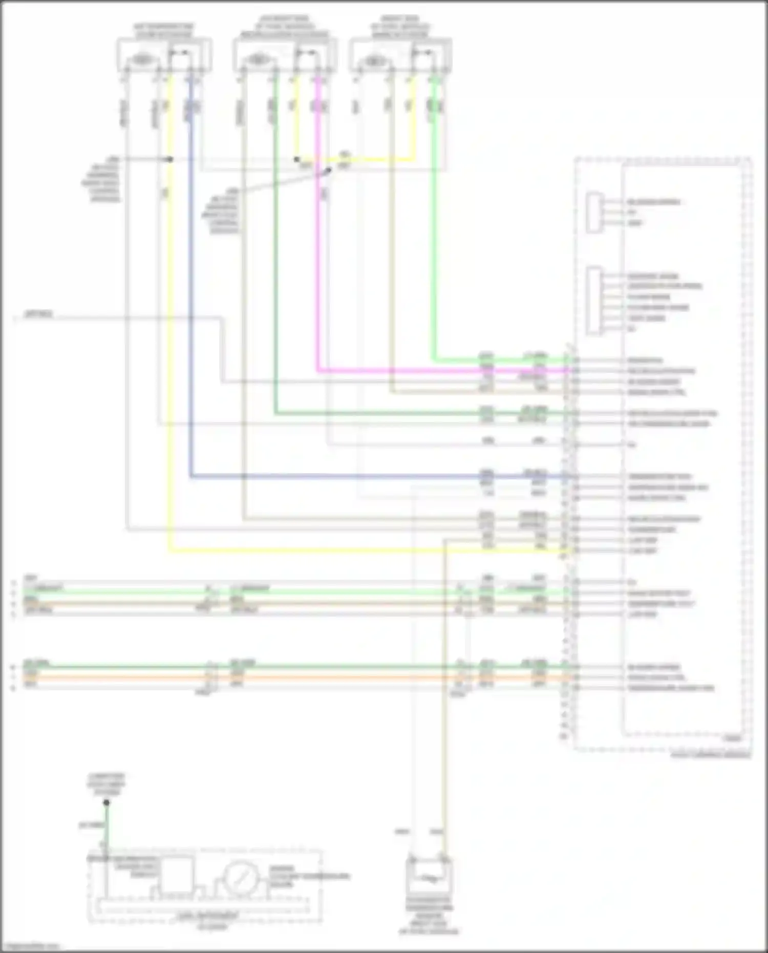 Acadia GMC I facelift (2013-2016): Manual a/c circuit (4 of 4)