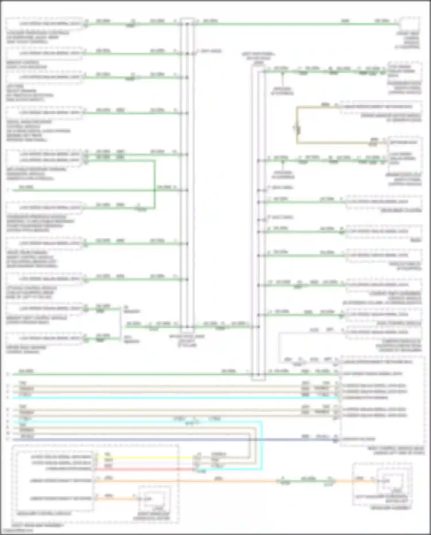 Acadia GMC I facelift (2013-2016): Computer data lines circuit (2 of 2)