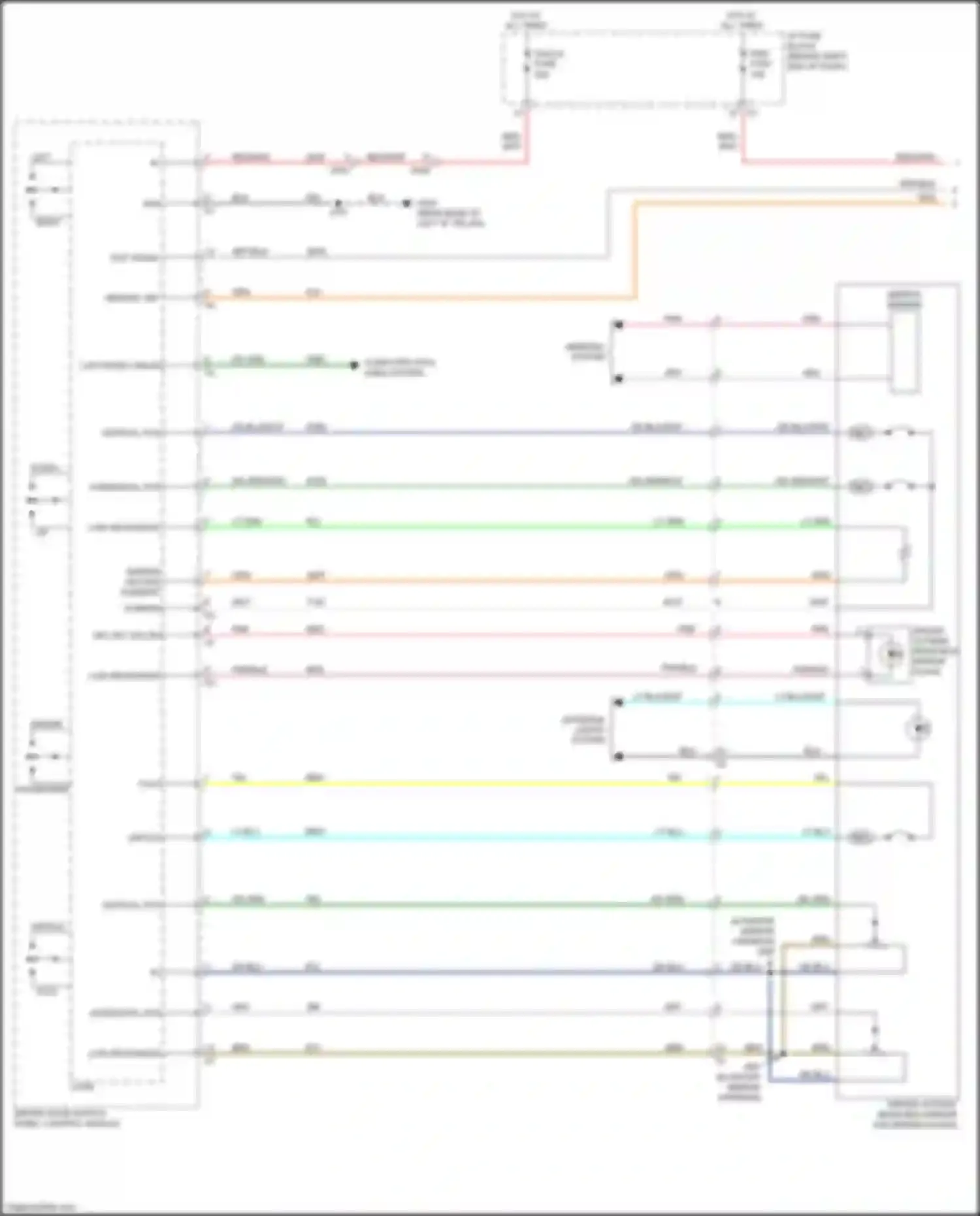 Acadia GMC I facelift (2013-2016): Memory mirrors circuit (1 of 2)