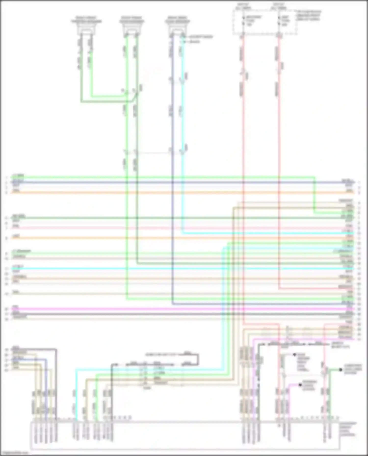 Acadia GMC I facelift (2013-2016): Navigation circuit (2 of 3)