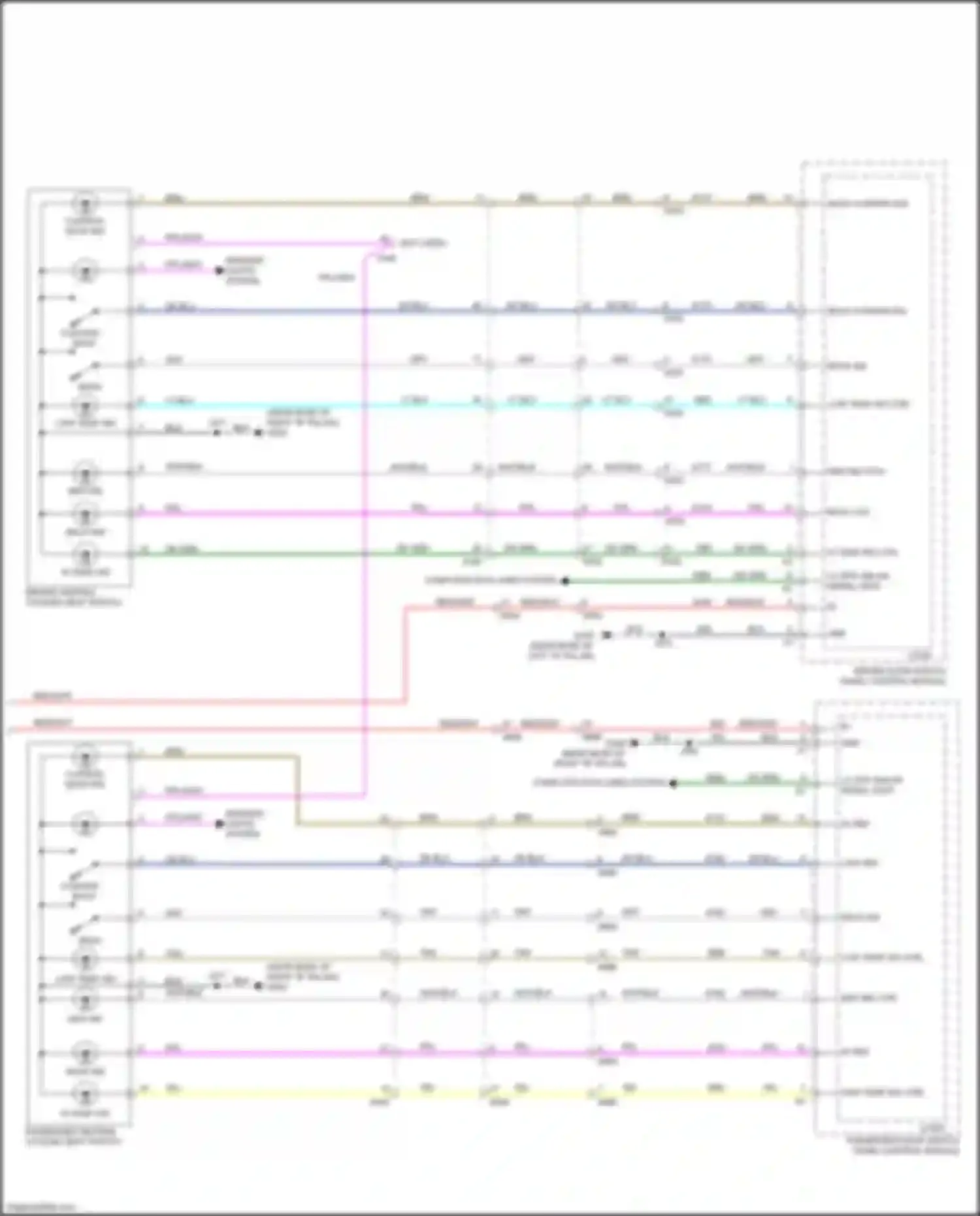 Acadia GMC I facelift (2013-2016): Climate control seats circuit (2 of 2)