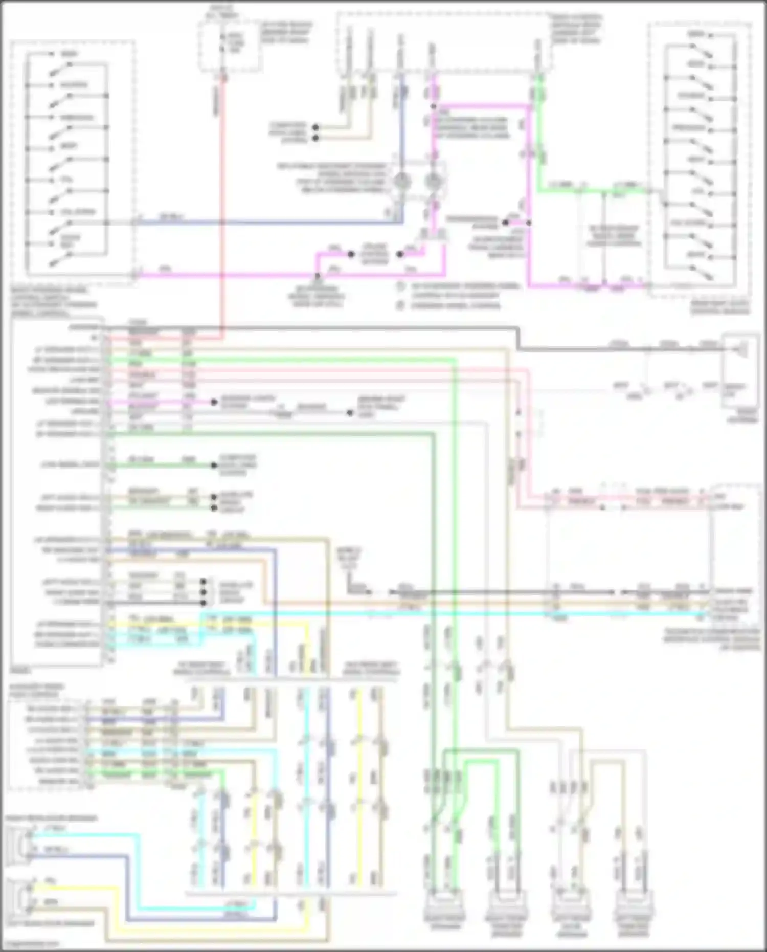 Acadia GMC I facelift (2013-2016): Radio circuit, base