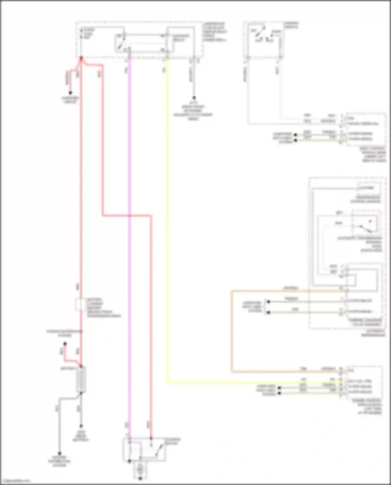 Acadia GMC I facelift (2013-2016): Starting circuit