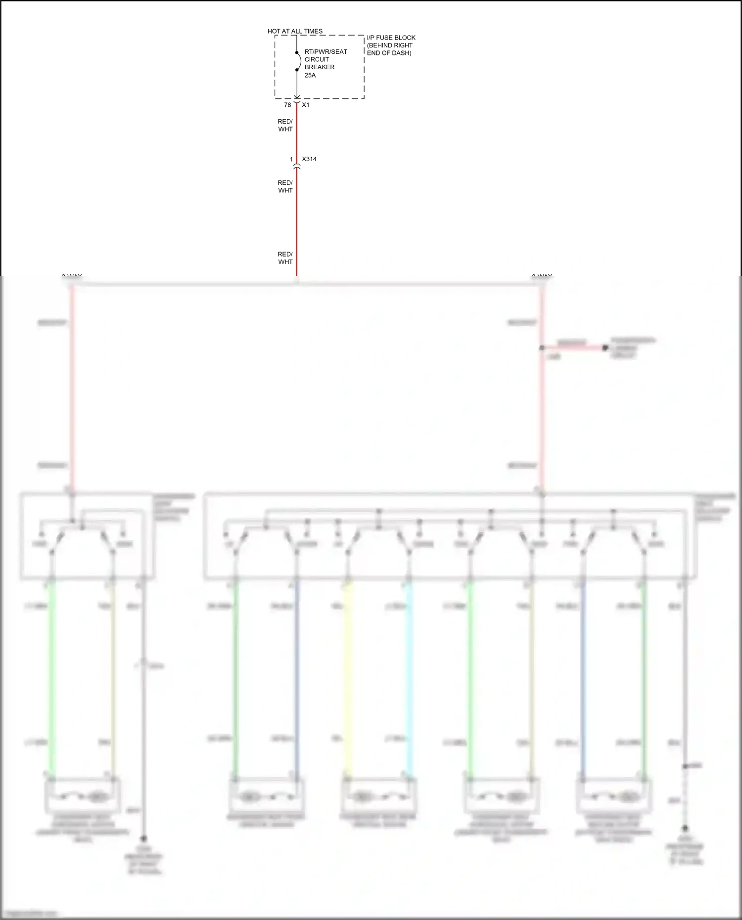 Wiring diagram 8 way for GMC Acadia I facelift (2013-2016) (2 of 2)