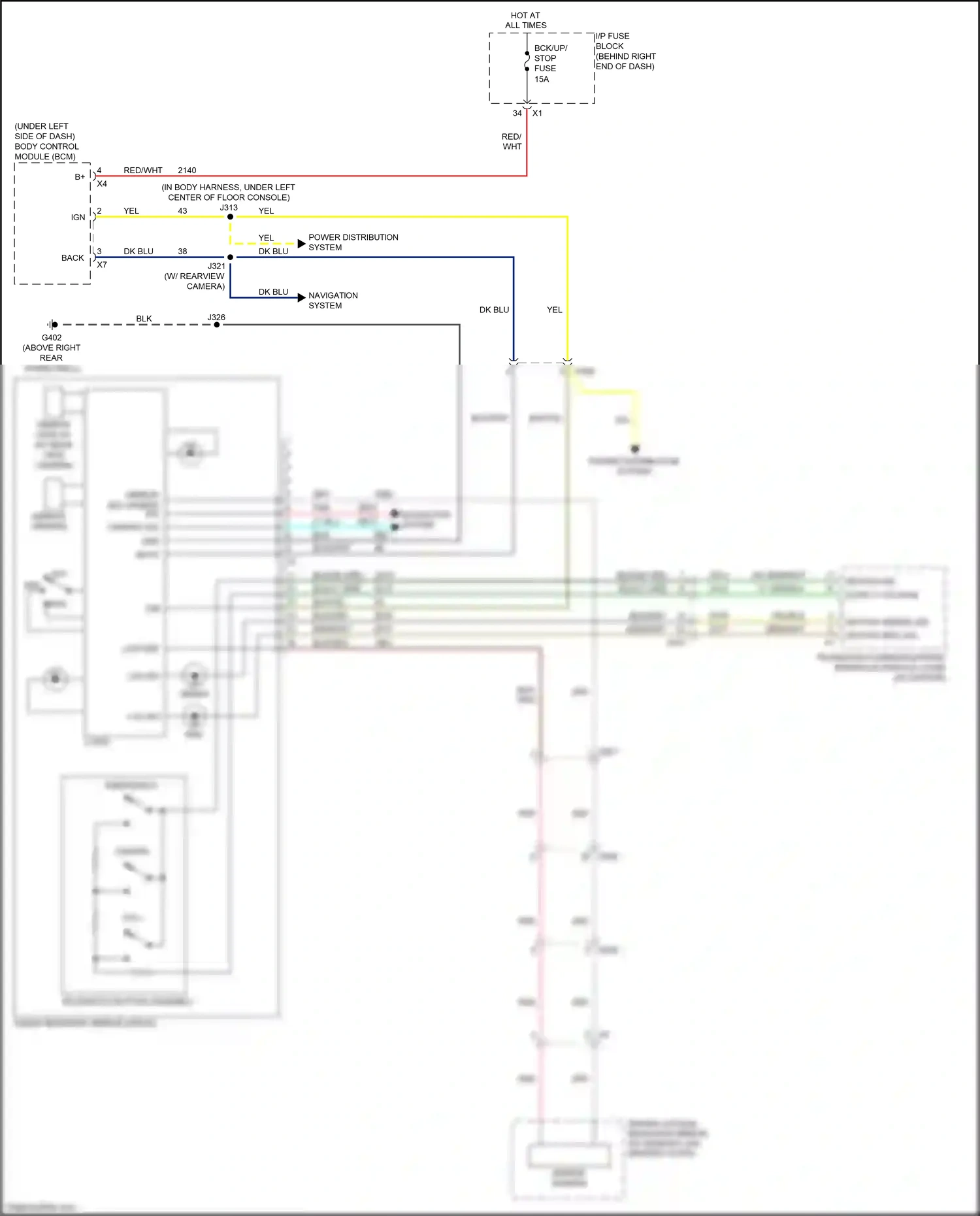 Wiring diagram blk/lt grn for GMC Acadia I facelift (2013-2016) (1 of 1)