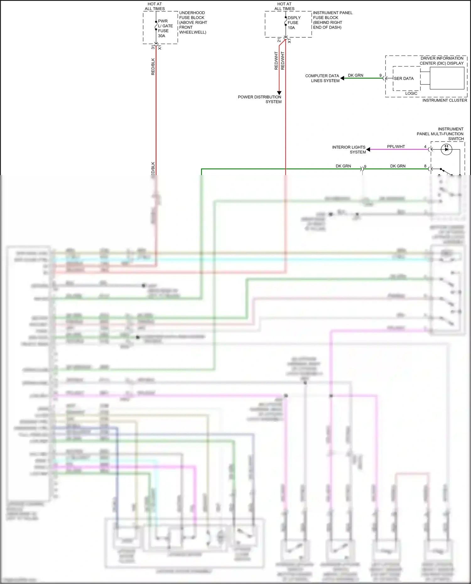 Wiring diagram disengage ctrl for GMC Acadia I facelift (2013-2016) (1 of 1)