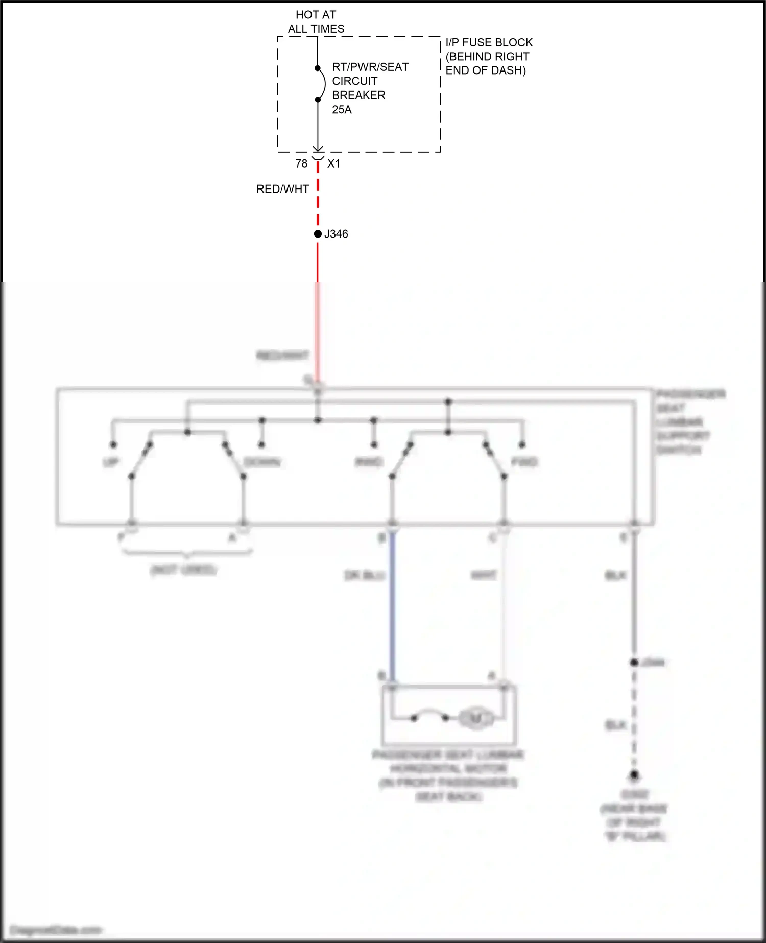 Wiring diagram dk blu for GMC Acadia I facelift (2013-2016) (50 of 72)
