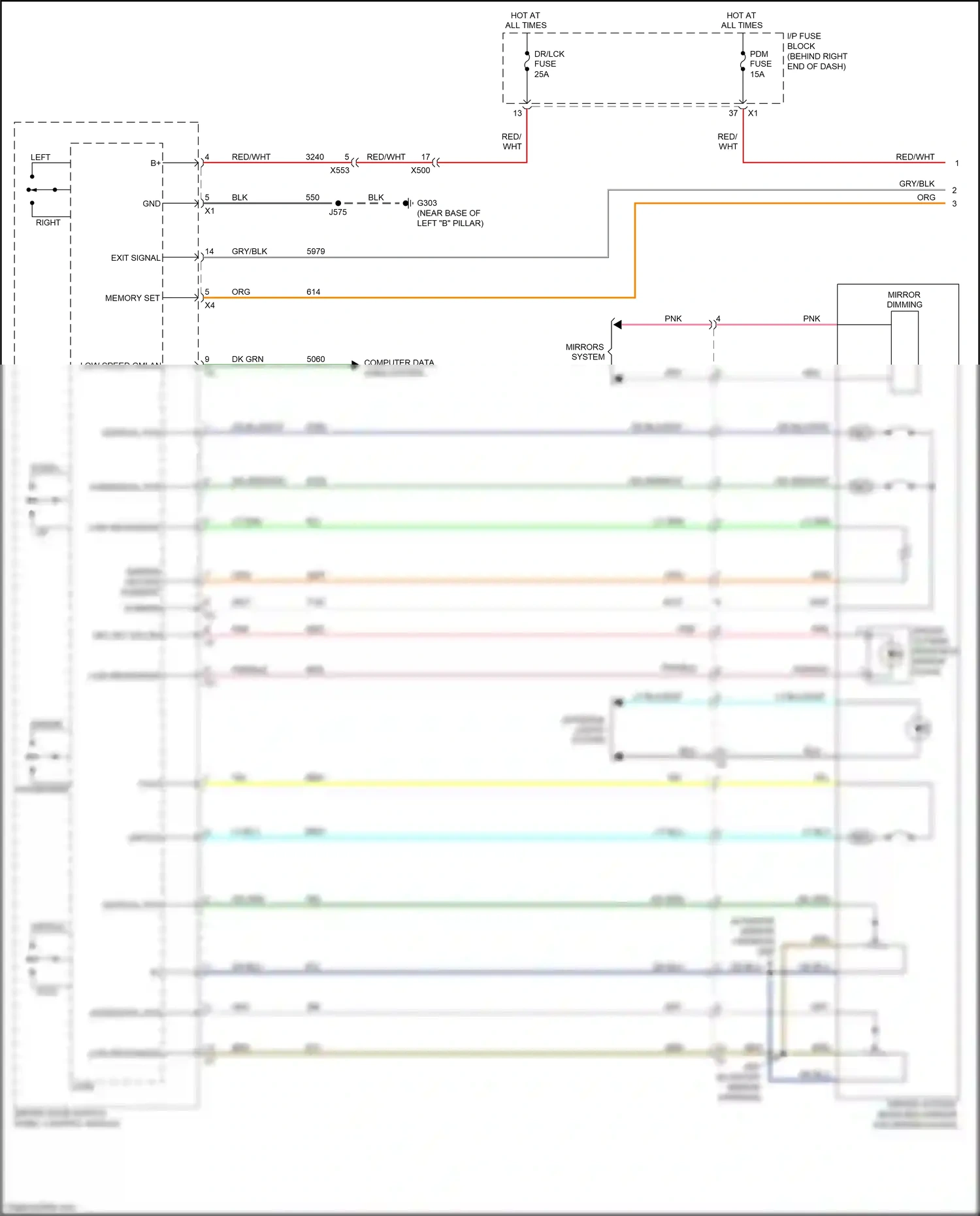Wiring diagram dk blu for GMC Acadia I facelift (2013-2016) (7 of 72)