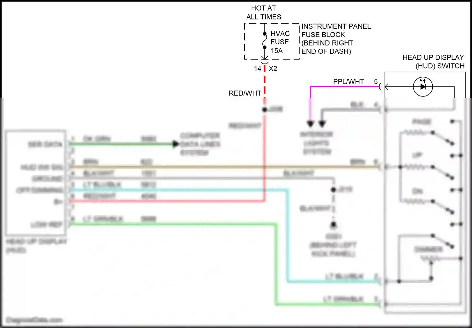Wiring diagram dk grn for GMC Acadia I facelift (2013-2016) (73 of 101)