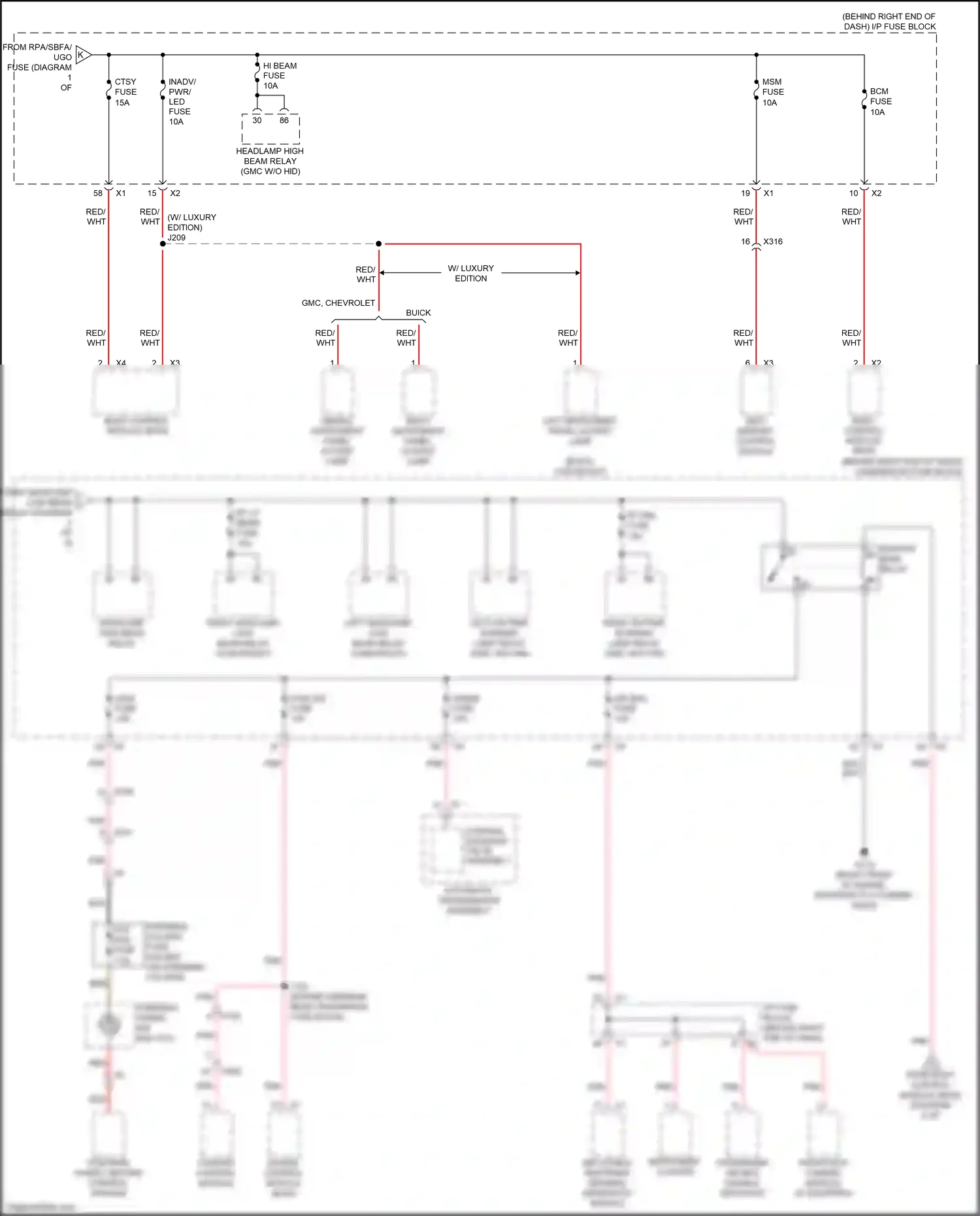 GMC Acadia I facelift (2013-2016) frontview camera module (if equipped) wiring diagram  (1 of 1)