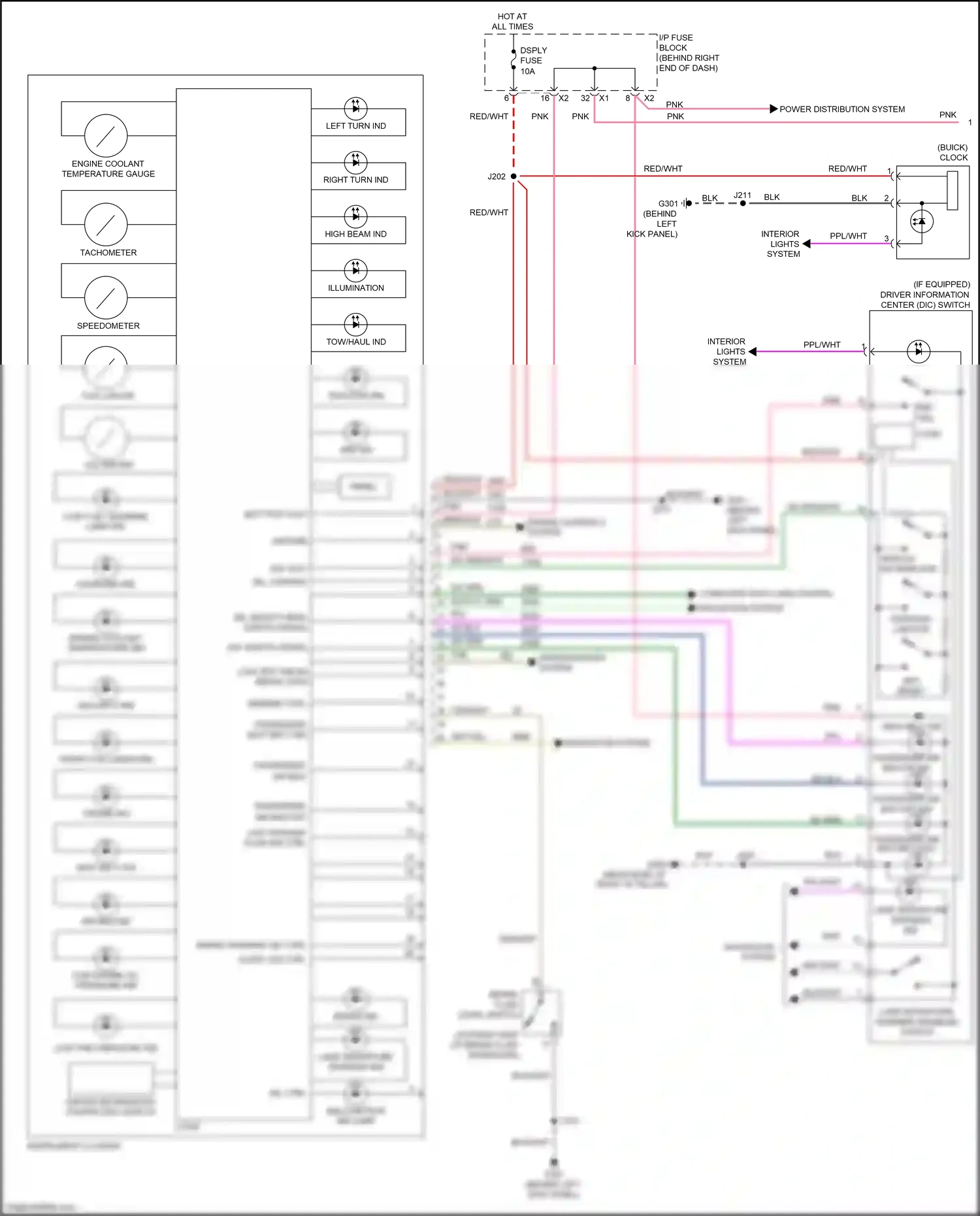 Wiring diagram left turn ind for GMC Acadia I facelift (2013-2016) (2 of 2)