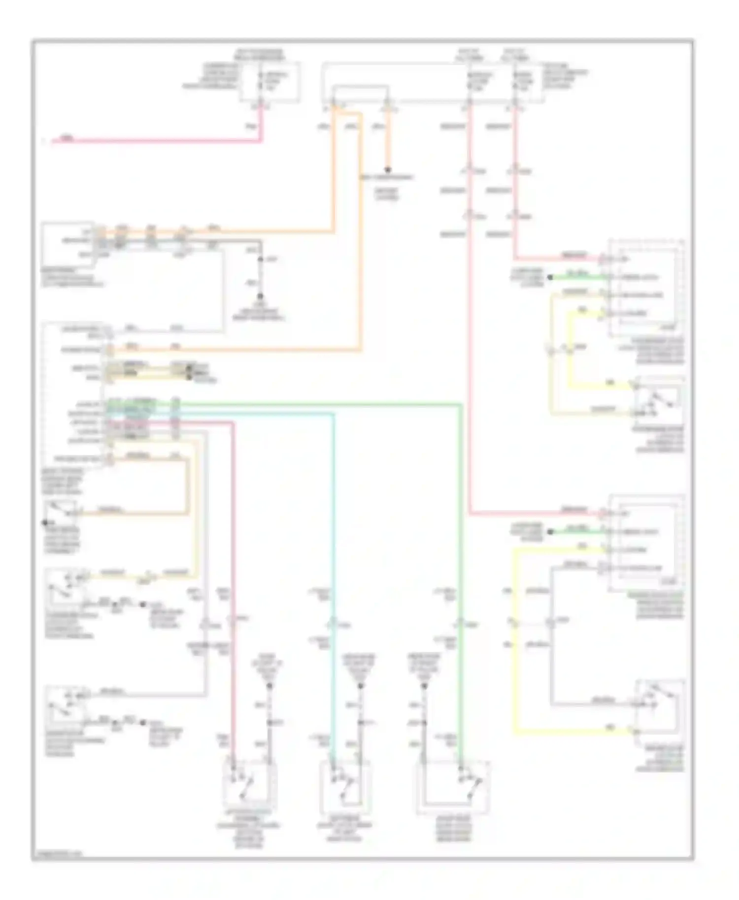 Acadia GMC I (2006-2013): Instrument cluster circuit (2 of 2)
