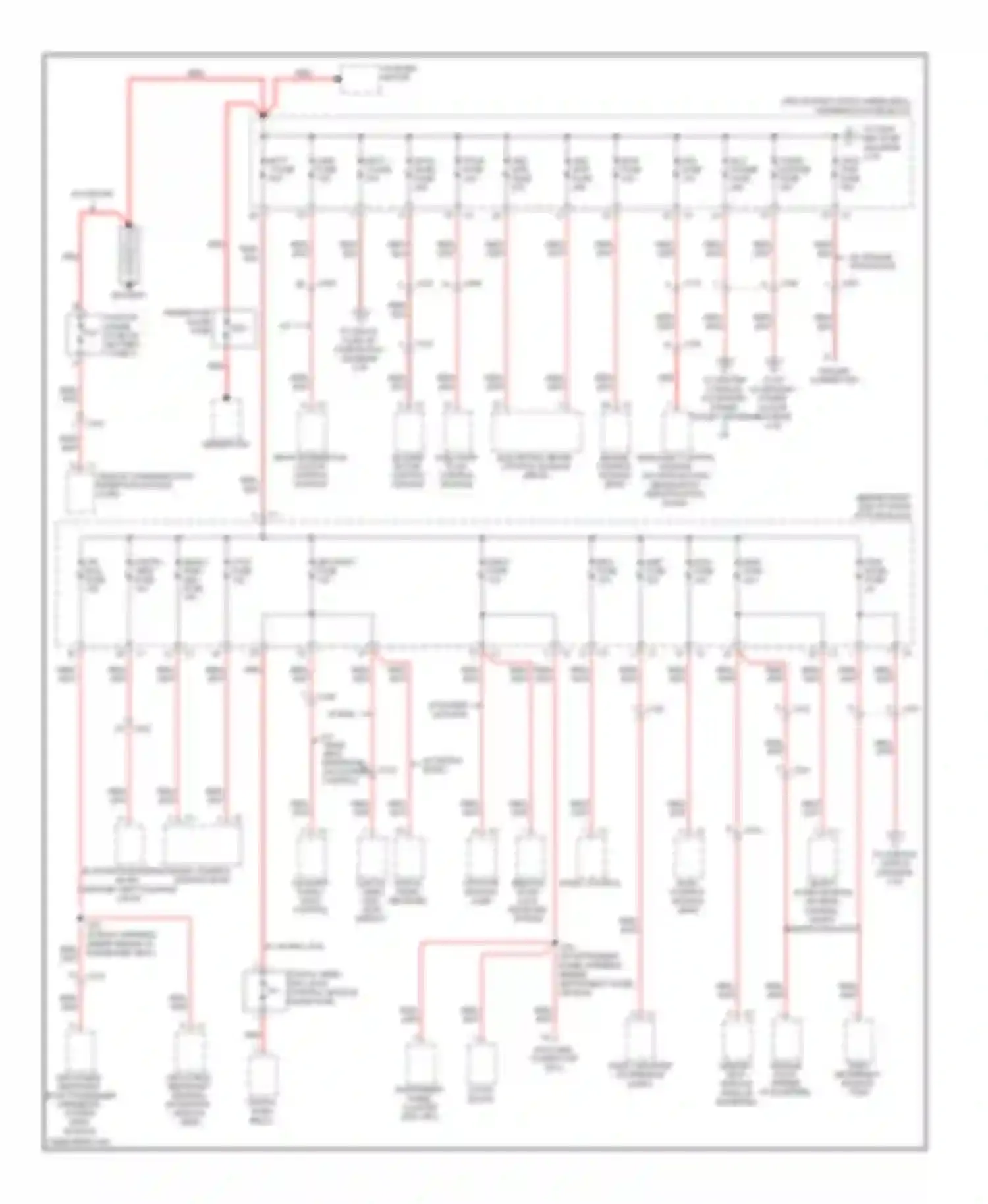 Acadia GMC I (2006-2013): Power distribution circuit (1 of 5)