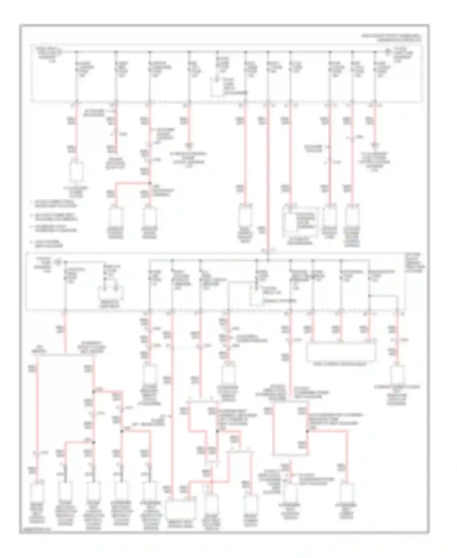 Acadia GMC I (2006-2013): Power distribution circuit (2 of 5)