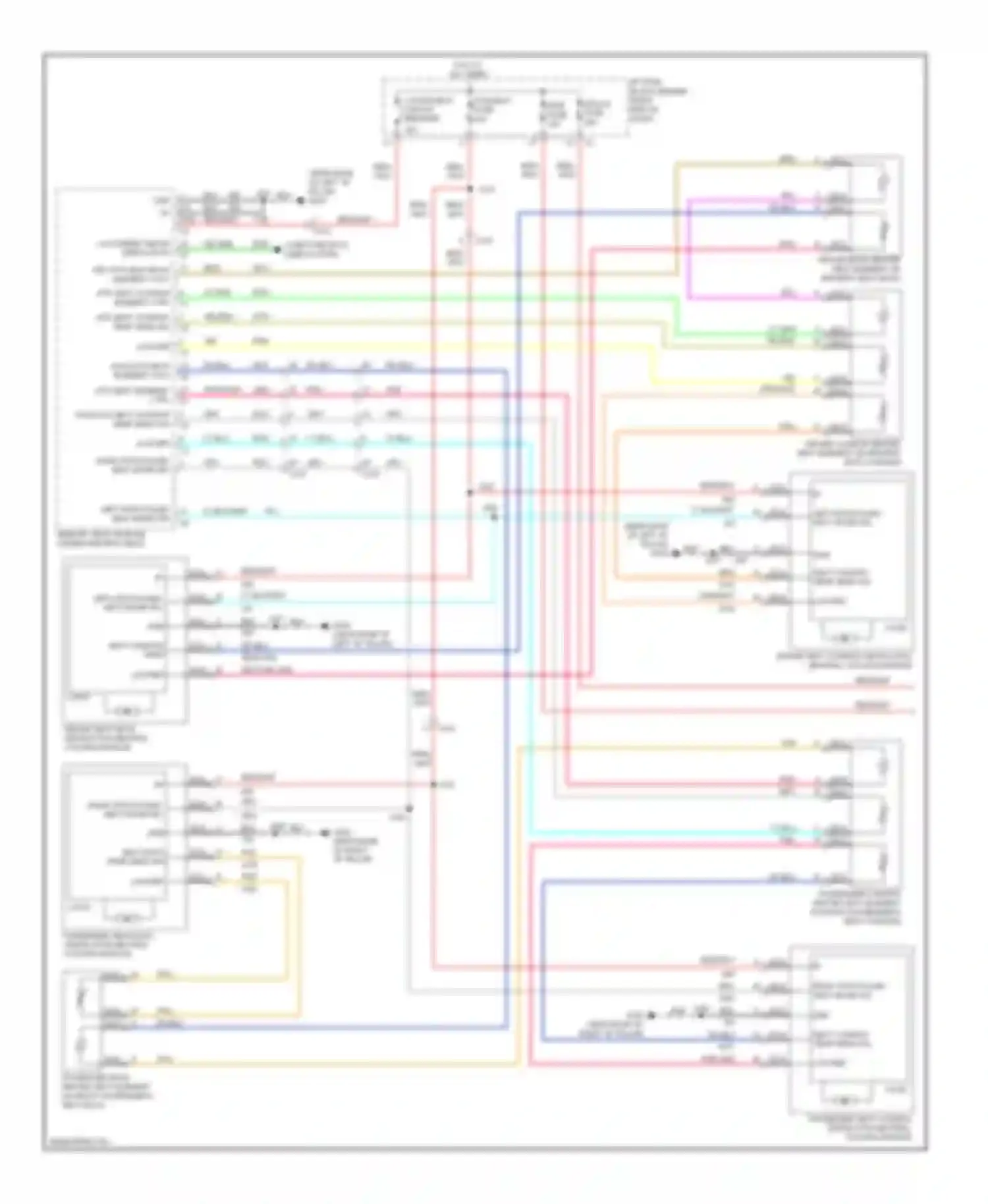 Acadia GMC I (2006-2013): Climate control seats circuit (1 of 2)