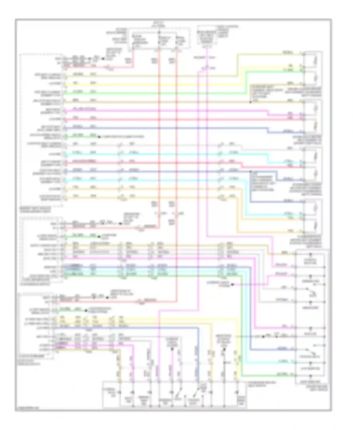 Acadia GMC I (2006-2013): Heated seats circuit, with memory