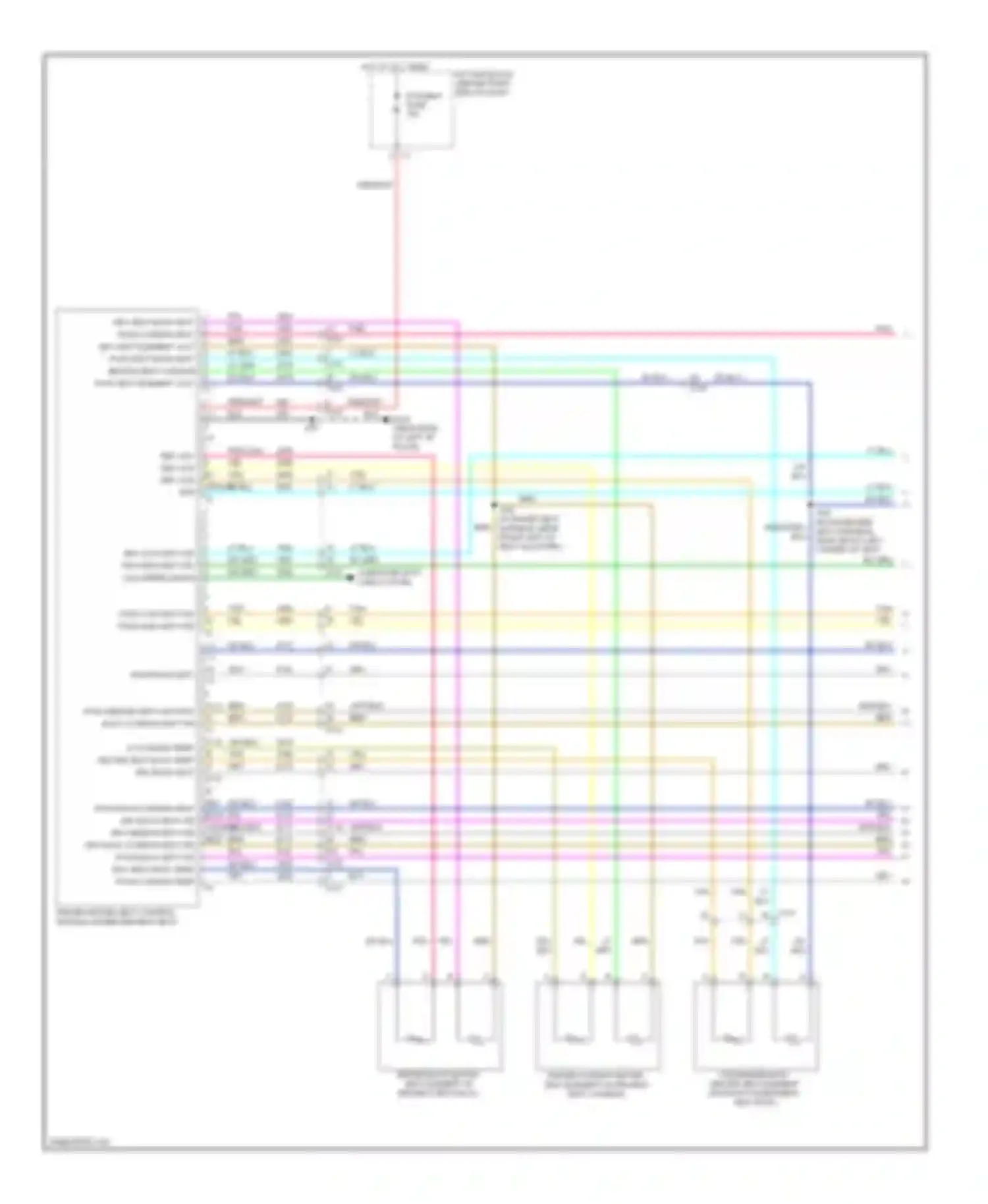 Acadia GMC I (2006-2013): Heated seats circuit, without memory (1 of 2)