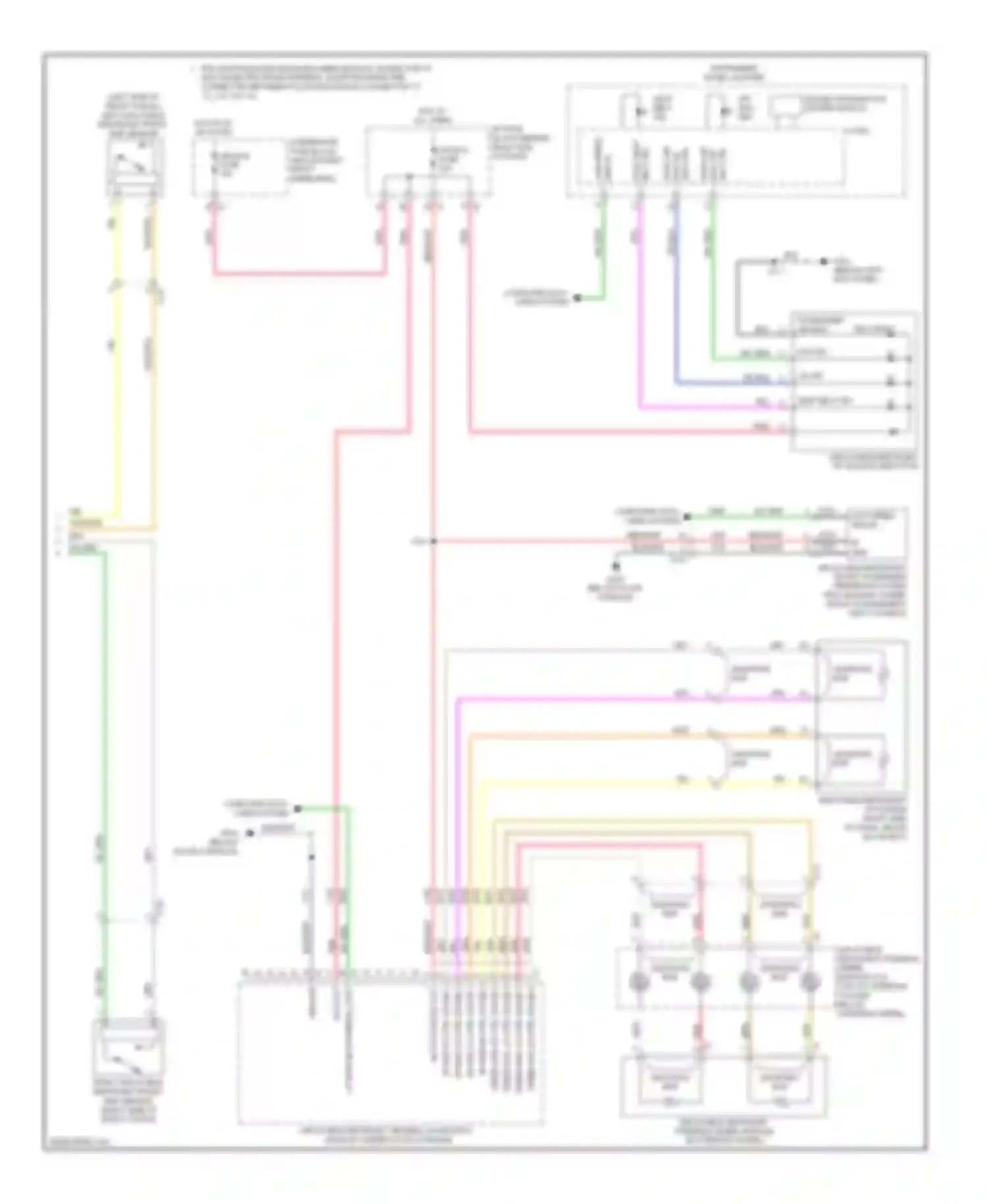 Acadia GMC I (2006-2013): Supplemental restraints circuit (2 of 2)