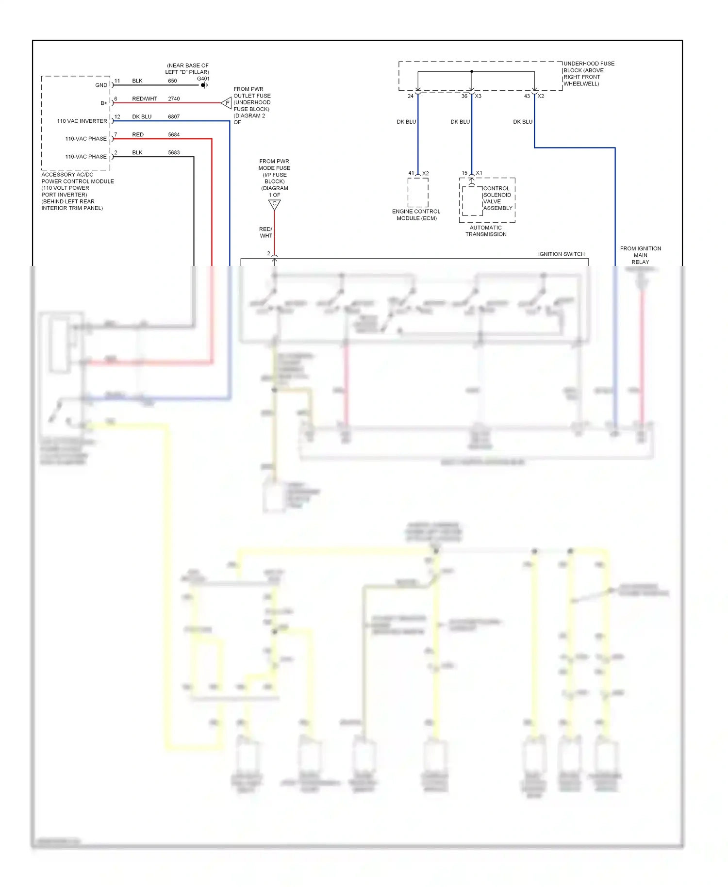 Wiring diagram 110-vac phase a for GMC Acadia I (2006-2013) (1 of 1)