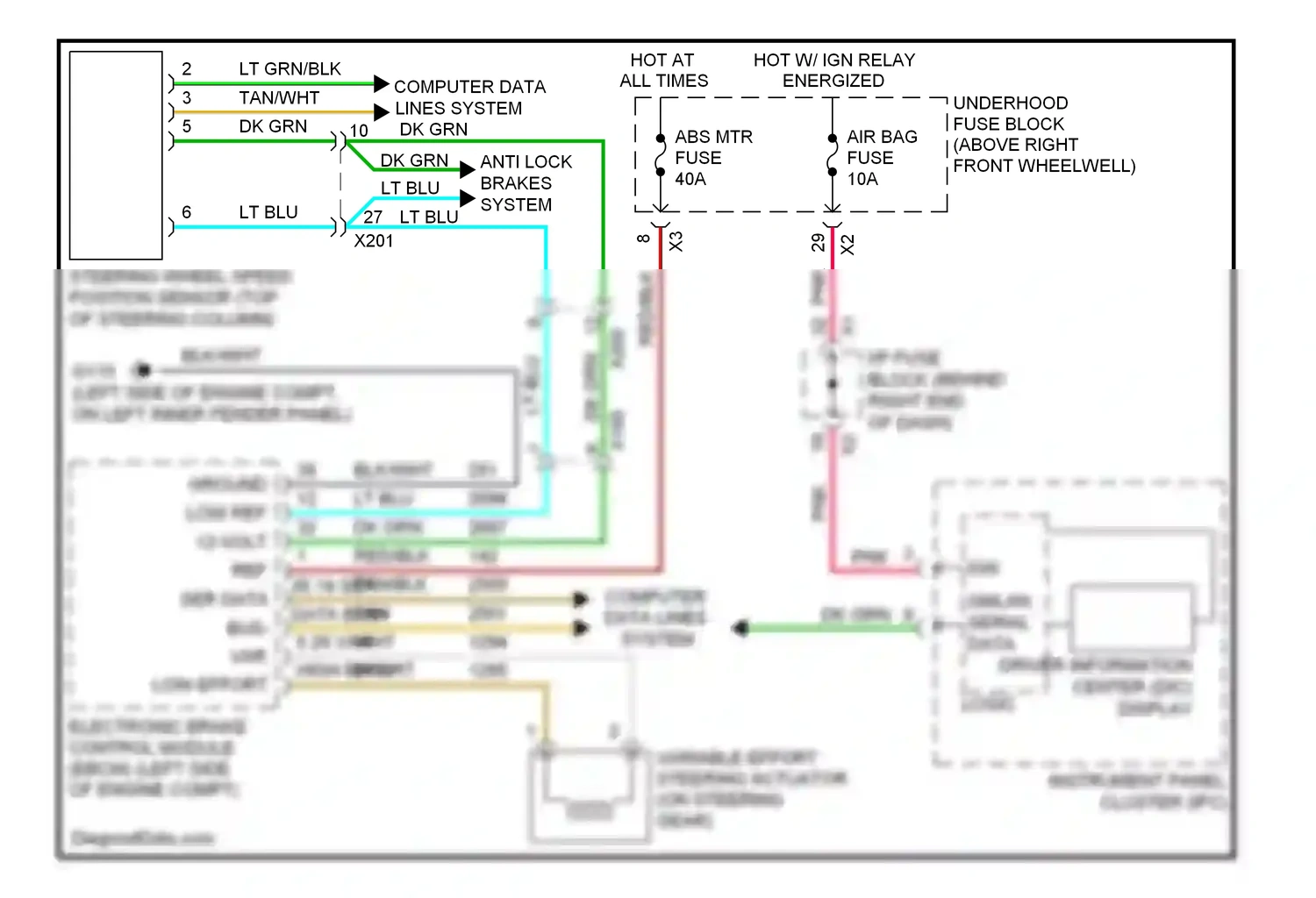 Wiring diagram blk/wht for GMC Acadia I (2006-2013) (15 of 44)