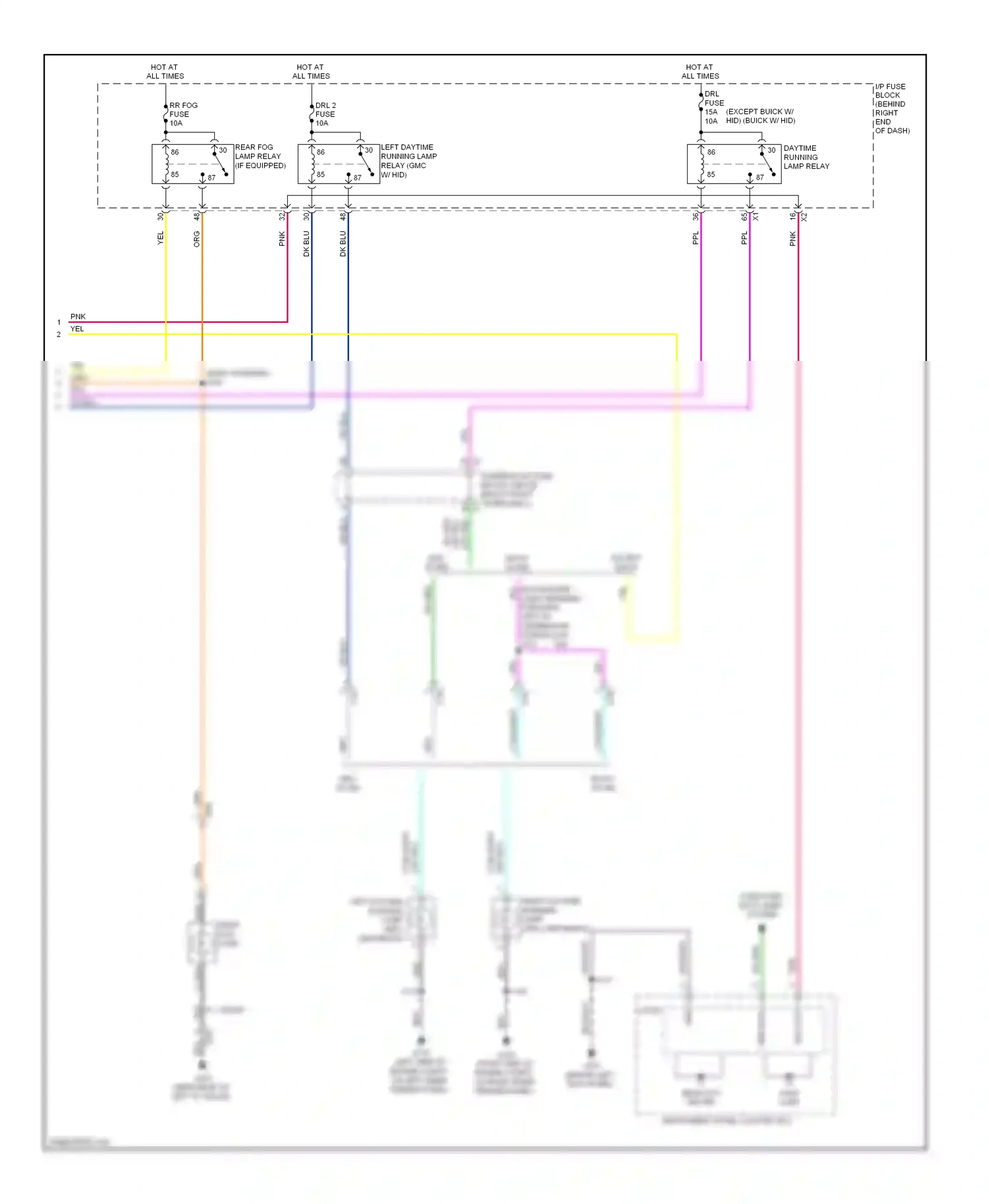Wiring diagram except buick for GMC Acadia I (2006-2013) (1 of 1)