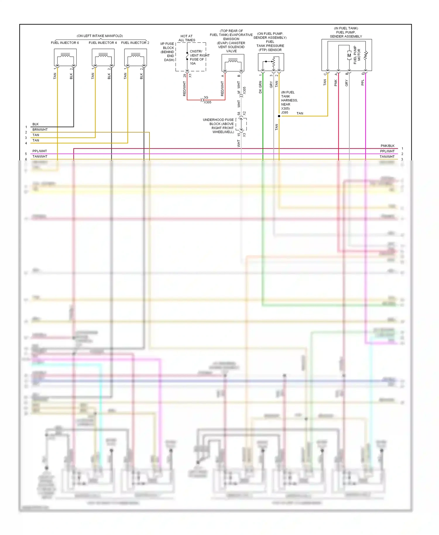Wiring diagram ignition coil 1 for GMC Acadia I (2006-2013) (2 of 2)