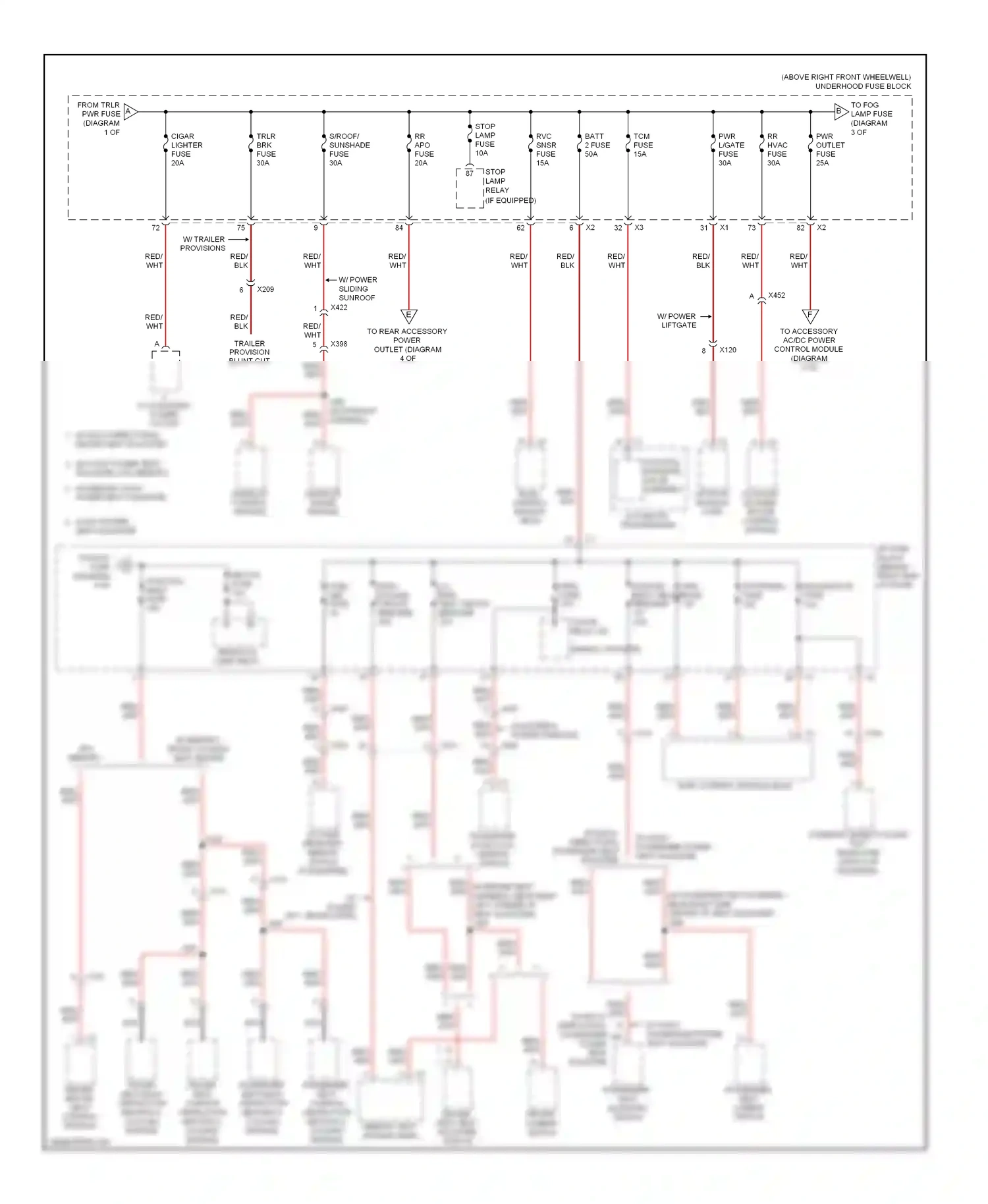 Wiring diagram pdm fuse for GMC Acadia I (2006-2013) (6 of 8)