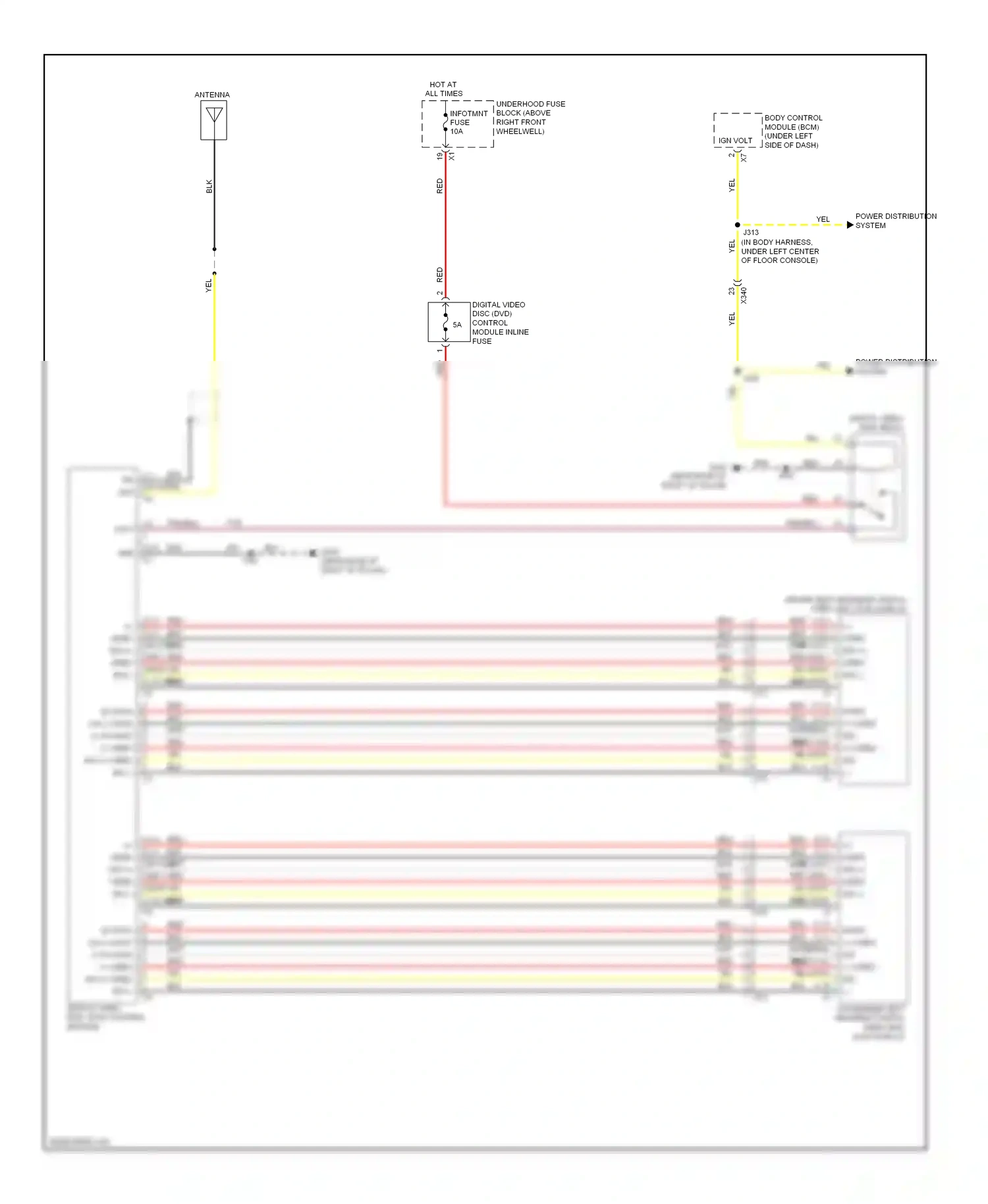 Wiring diagram red for GMC Acadia I (2006-2013) (30 of 32)