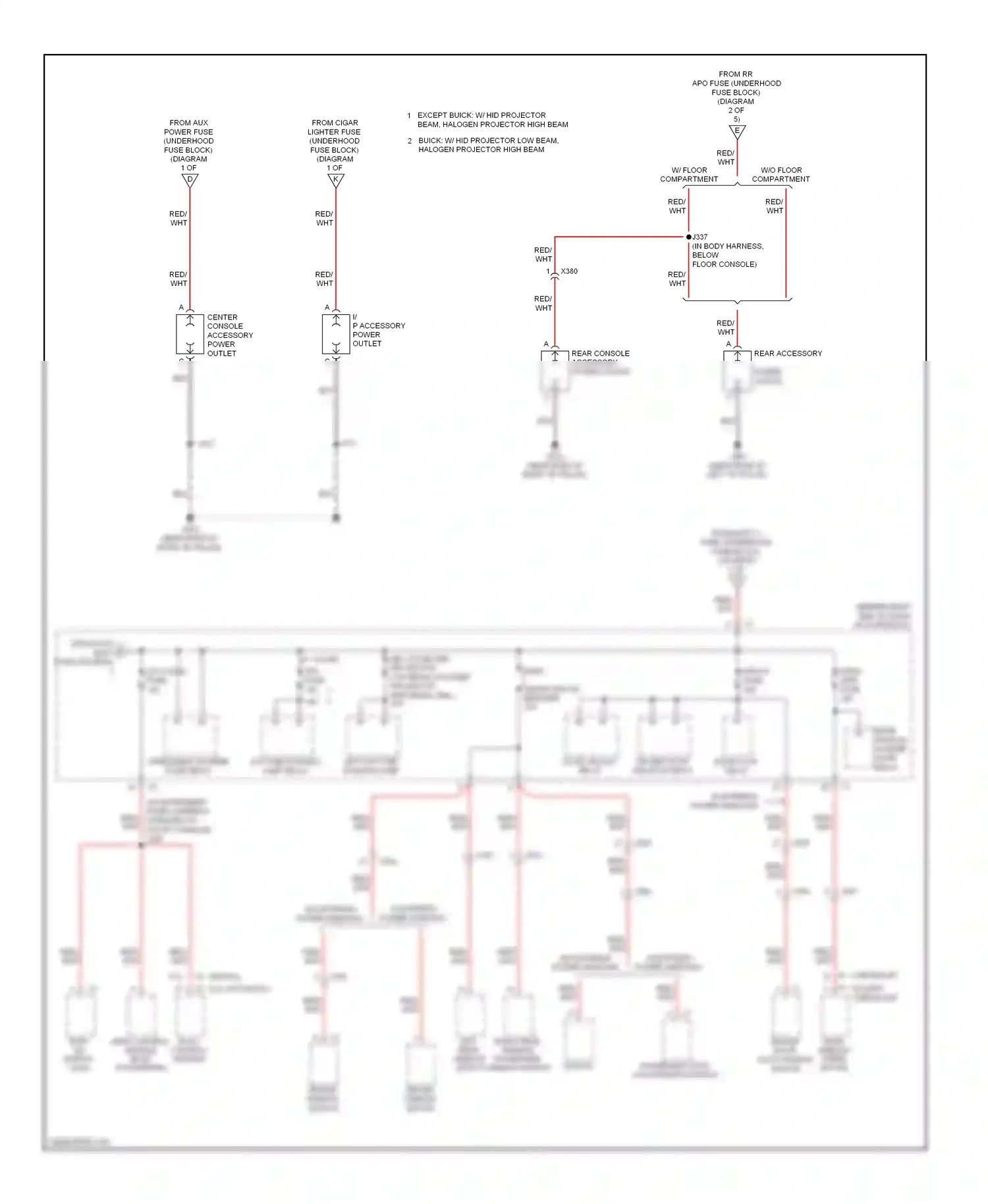 Wiring diagram red for GMC Acadia I (2006-2013) (20 of 32)