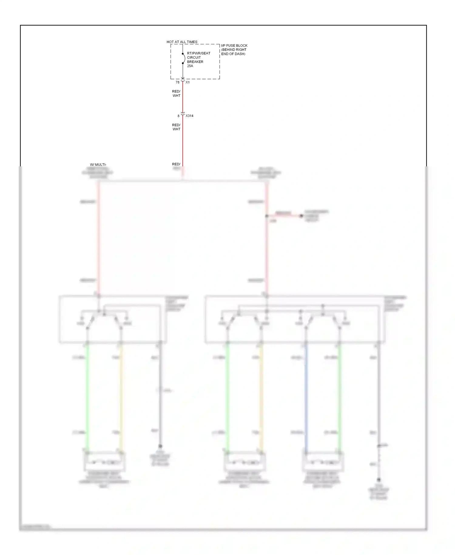 Wiring diagram red/wht for GMC Acadia I (2006-2013) (43 of 62)