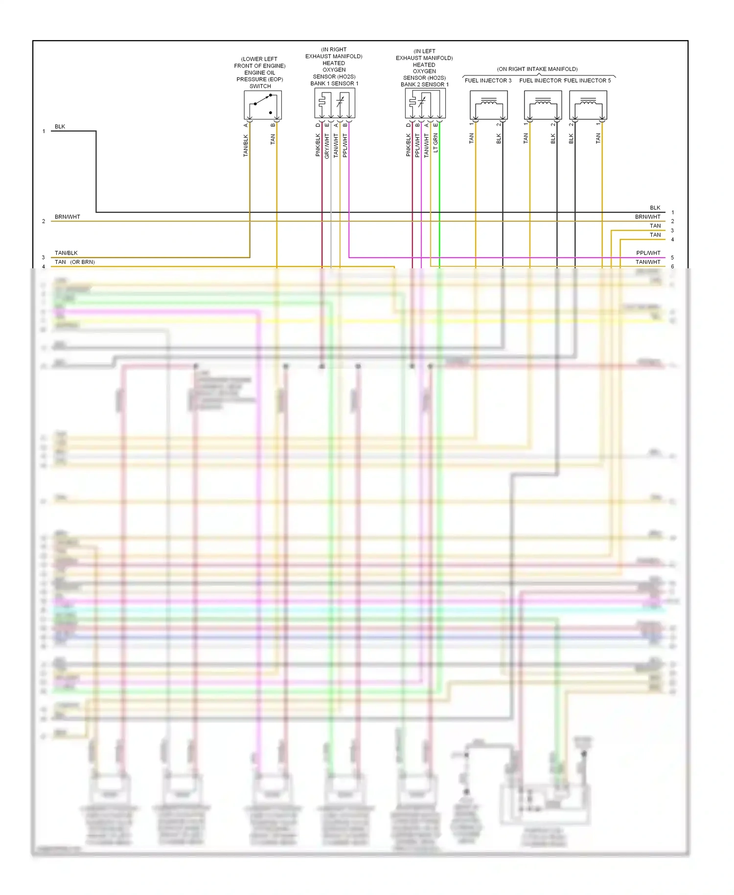 Wiring diagram spark plug for GMC Acadia I (2006-2013) (1 of 2)