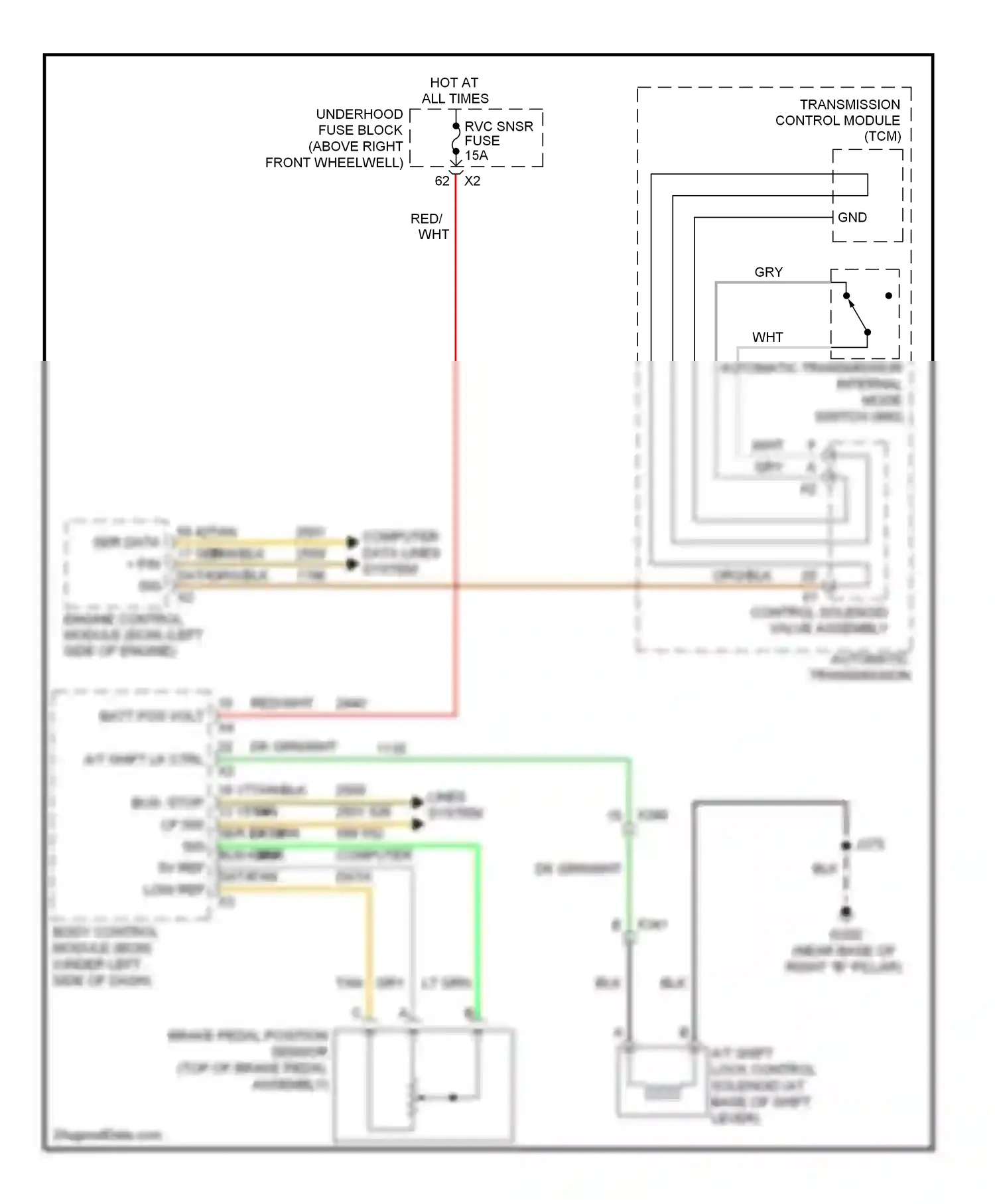 Wiring diagram tan for GMC Acadia I (2006-2013) (57 of 60)