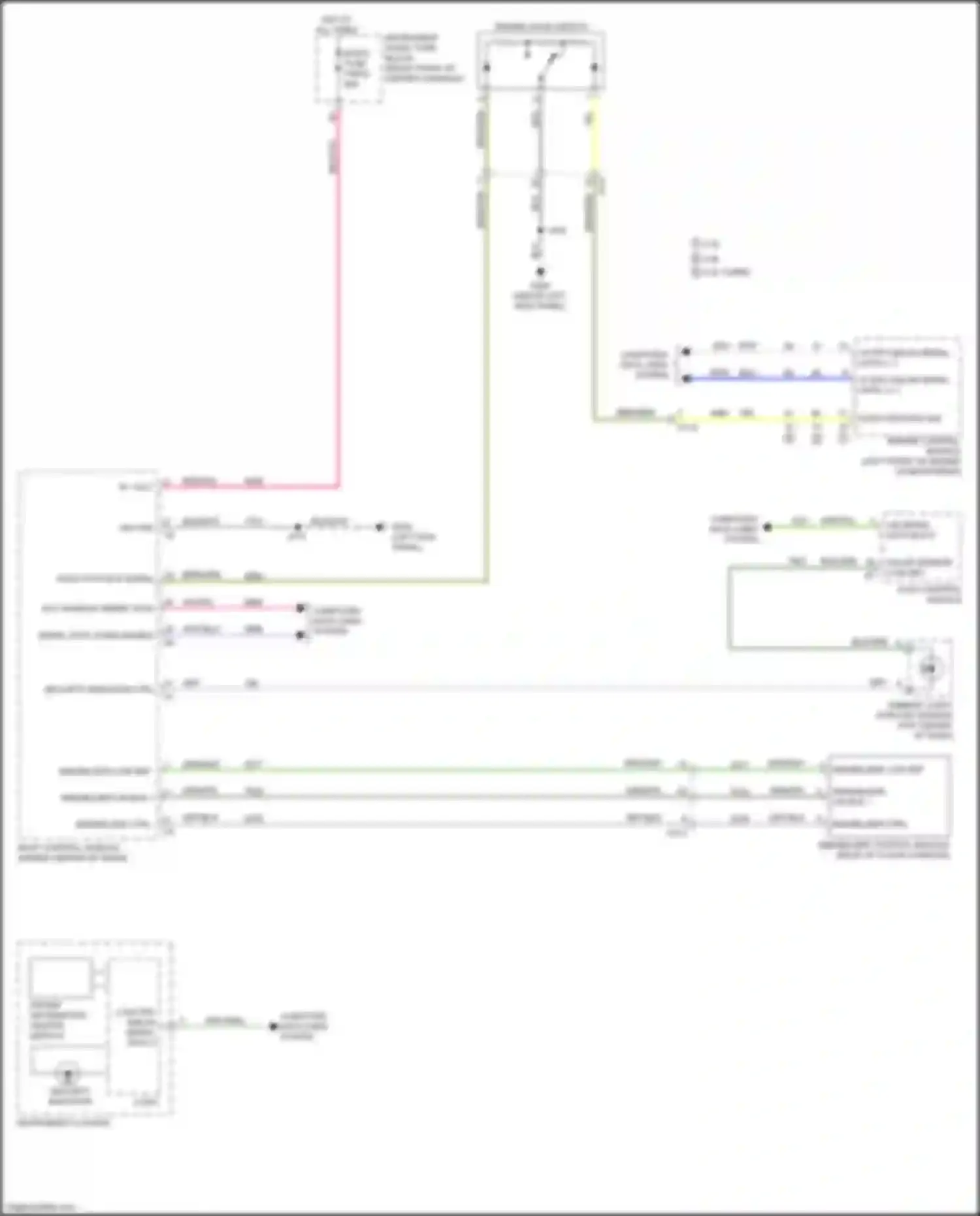 Wiring diagram acc wakeup serial data for GMC Acadia II facelift (2019-2024) (2 of 4)