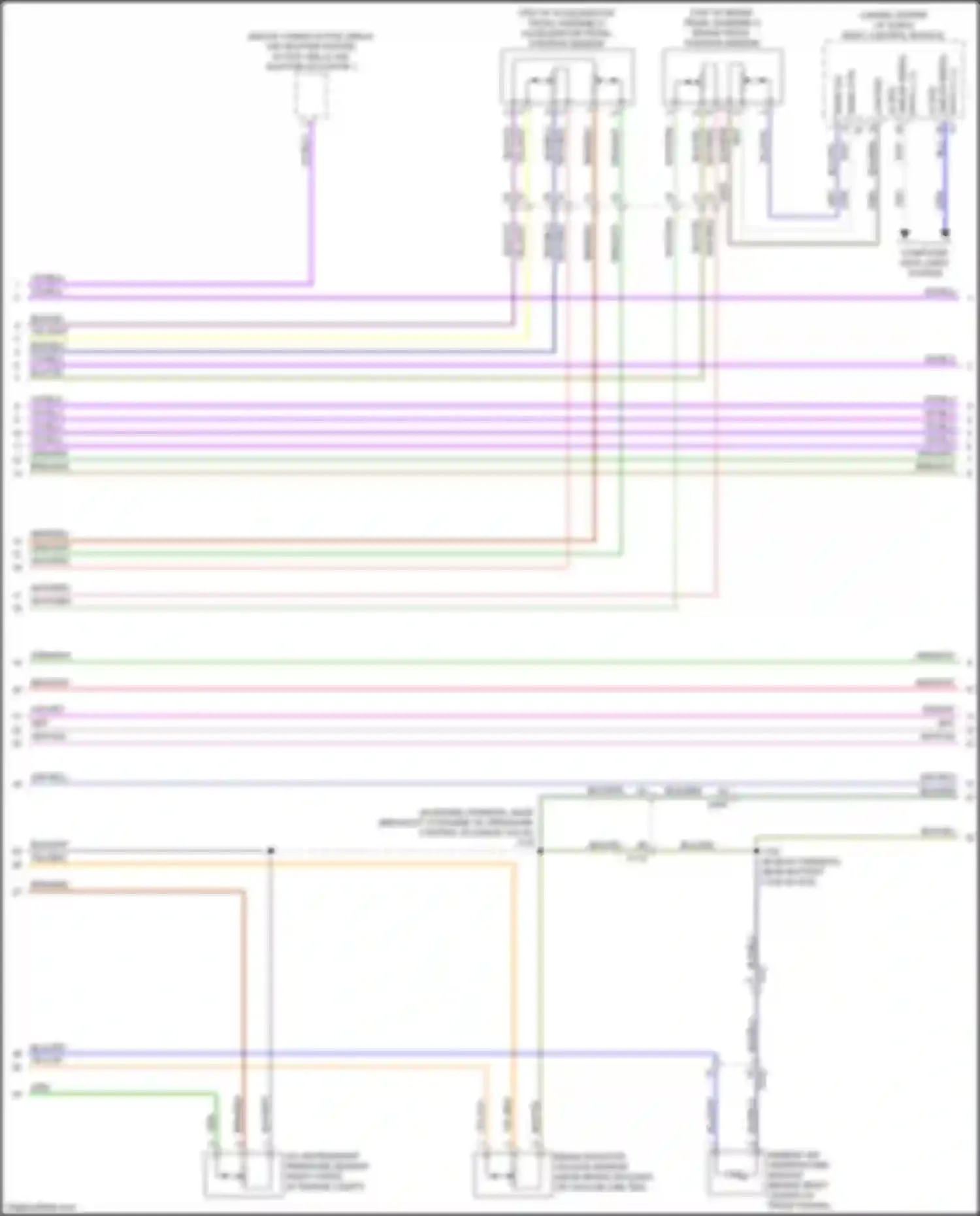 Wiring diagram active grille air shutter actuator 1 for GMC Acadia II facelift (2019-2024) (4 of 4)