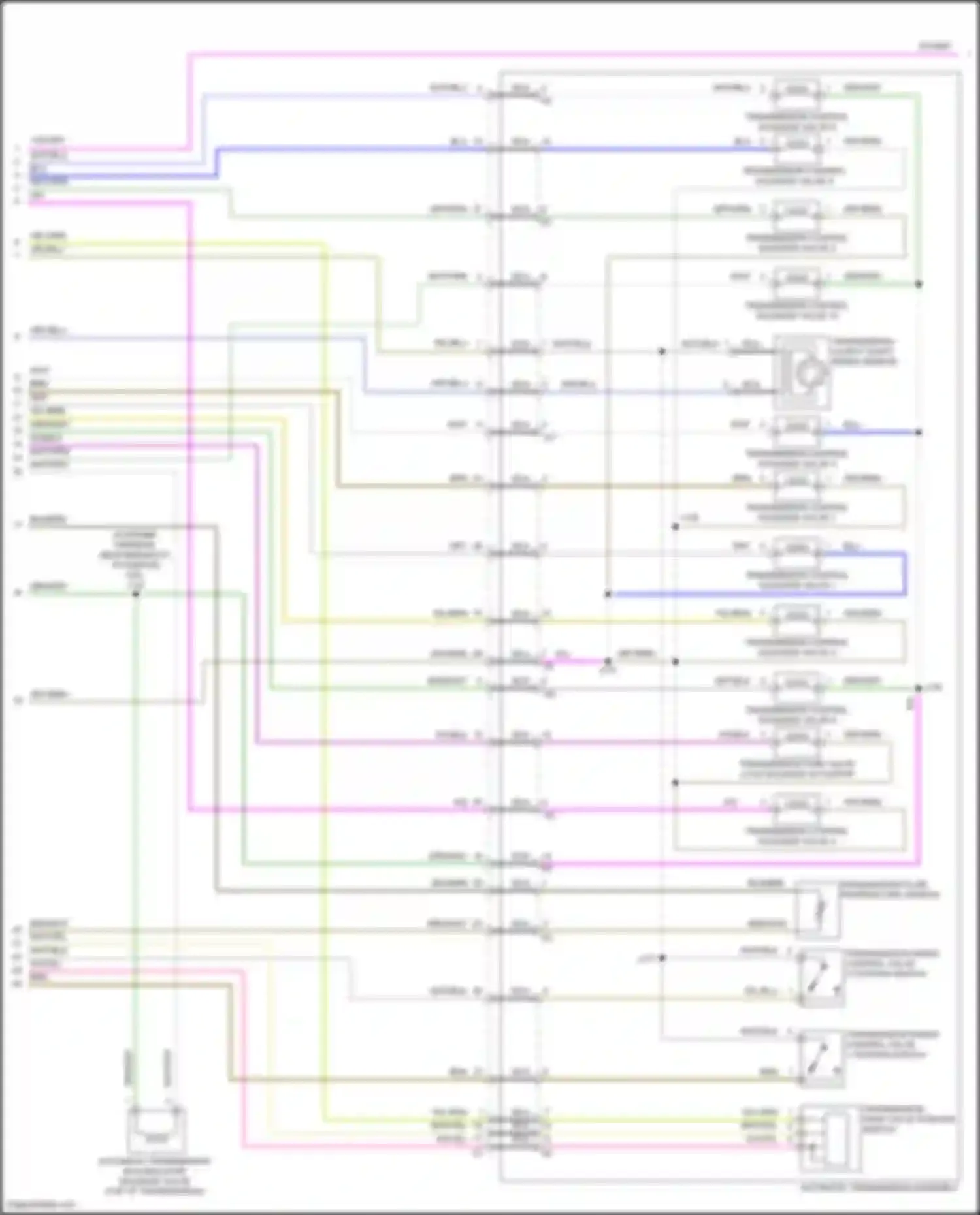 Wiring diagram automatic transmission accumulator solenoid valve for GMC Acadia II facelift (2019-2024) (1 of 2)
