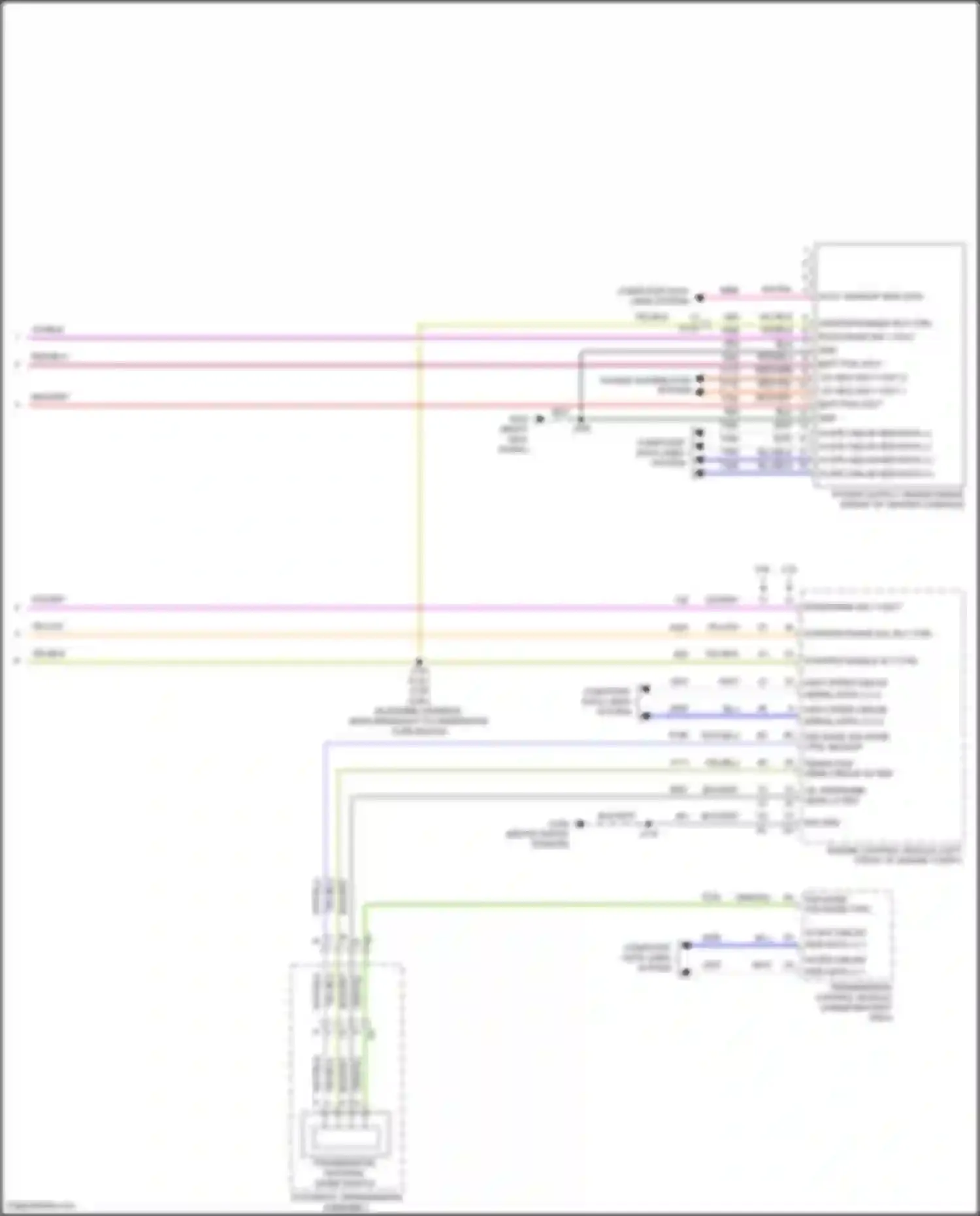 Wiring diagram automatic transmission assembly for GMC Acadia II facelift (2019-2024) (1 of 6)