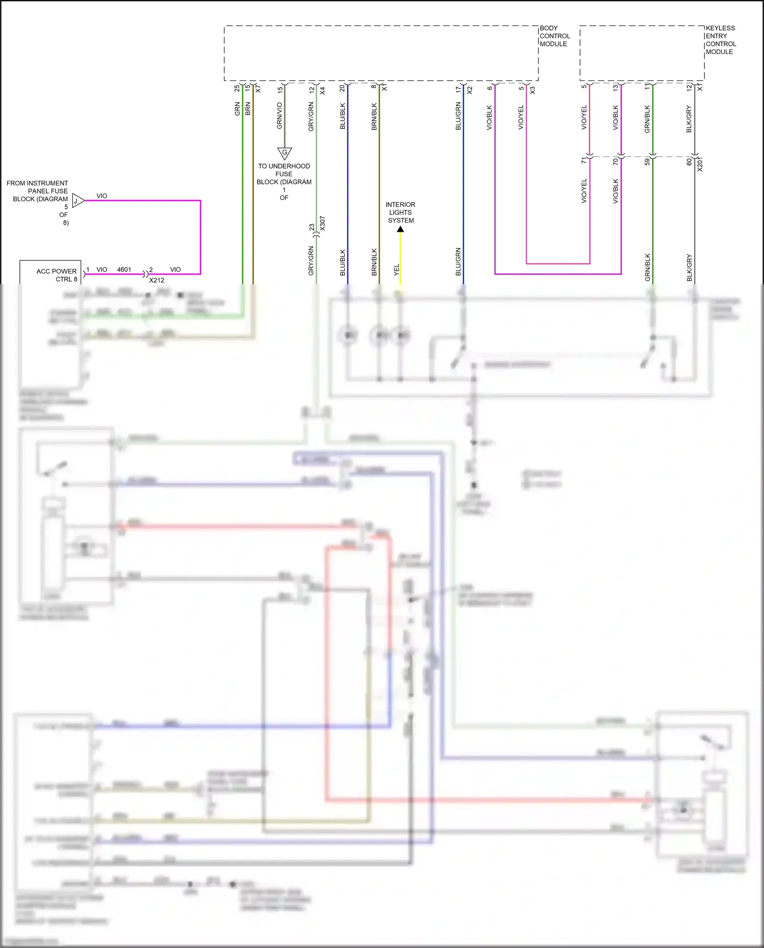 GMC Acadia II facelift (2019-2024) blu wiring diagram  (66 of 111)