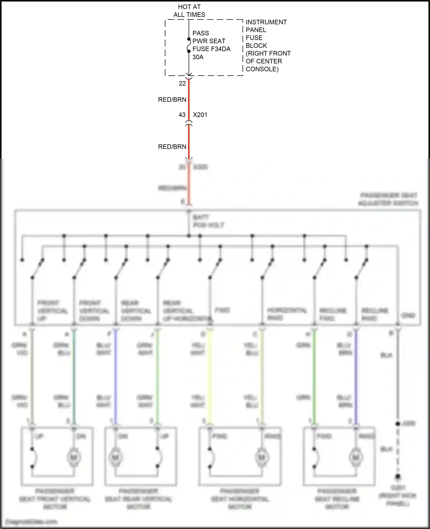 GMC Acadia II facelift (2019-2024) blu wiring diagram  (18 of 111)