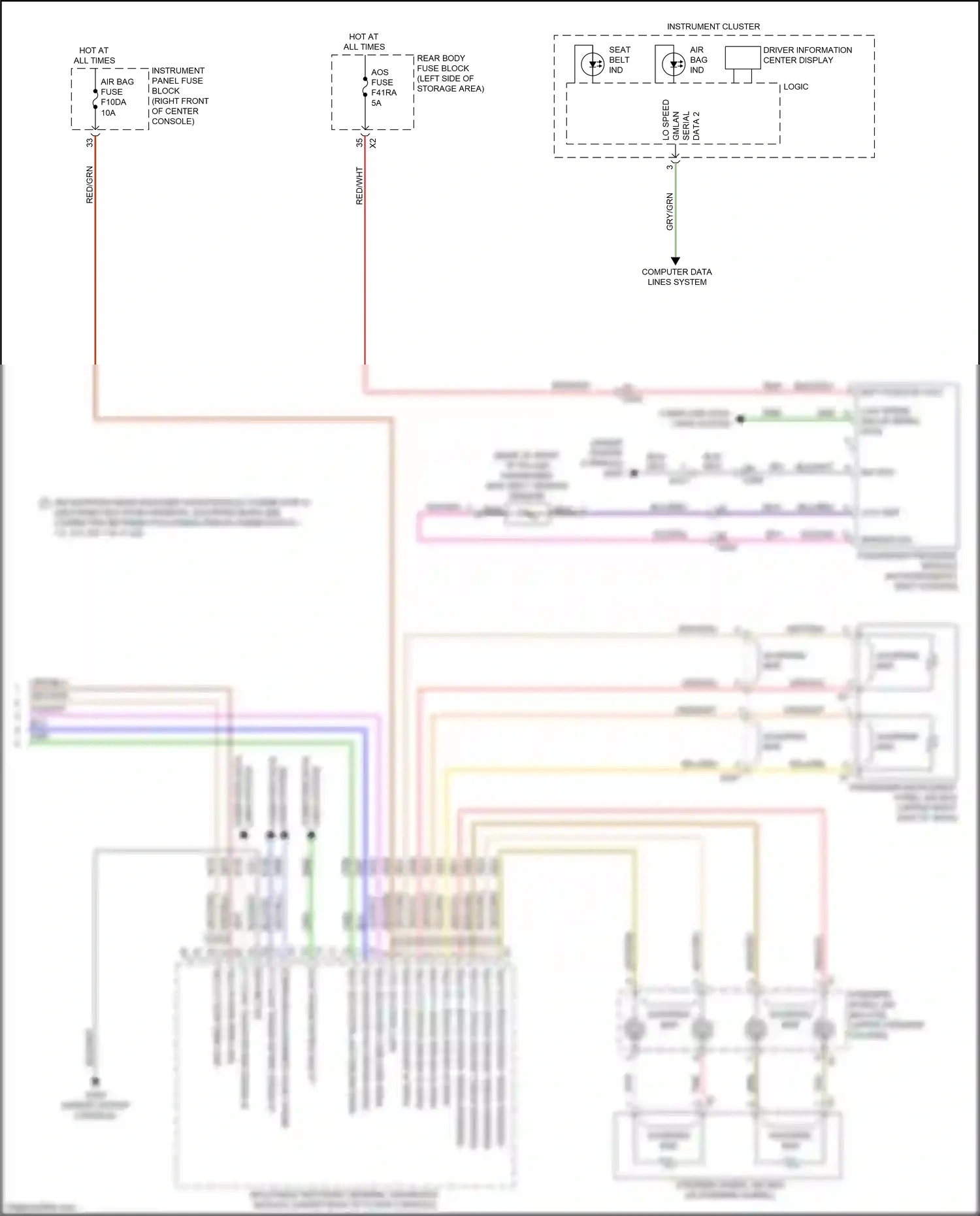 GMC Acadia II facelift (2019-2024) blu wiring diagram  (69 of 111)