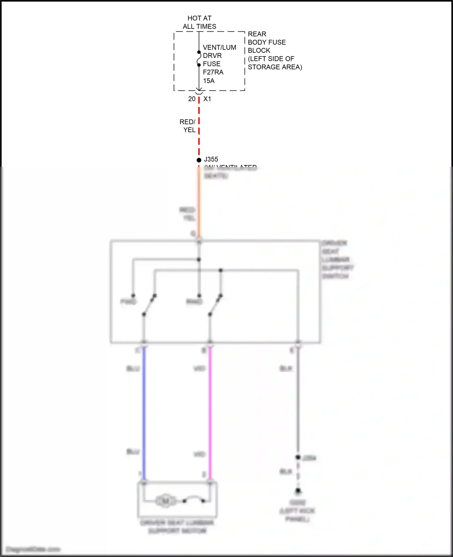 GMC Acadia II facelift (2019-2024) blu wiring diagram  (14 of 111)