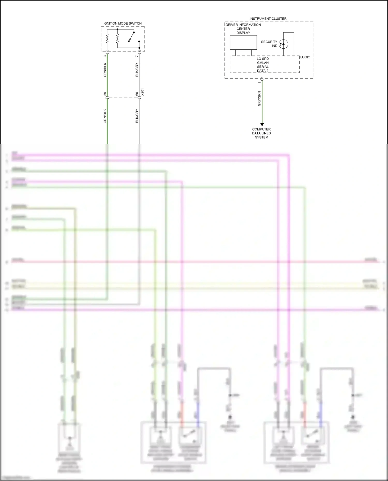 GMC Acadia II facelift (2019-2024) blu wiring diagram  (28 of 111)