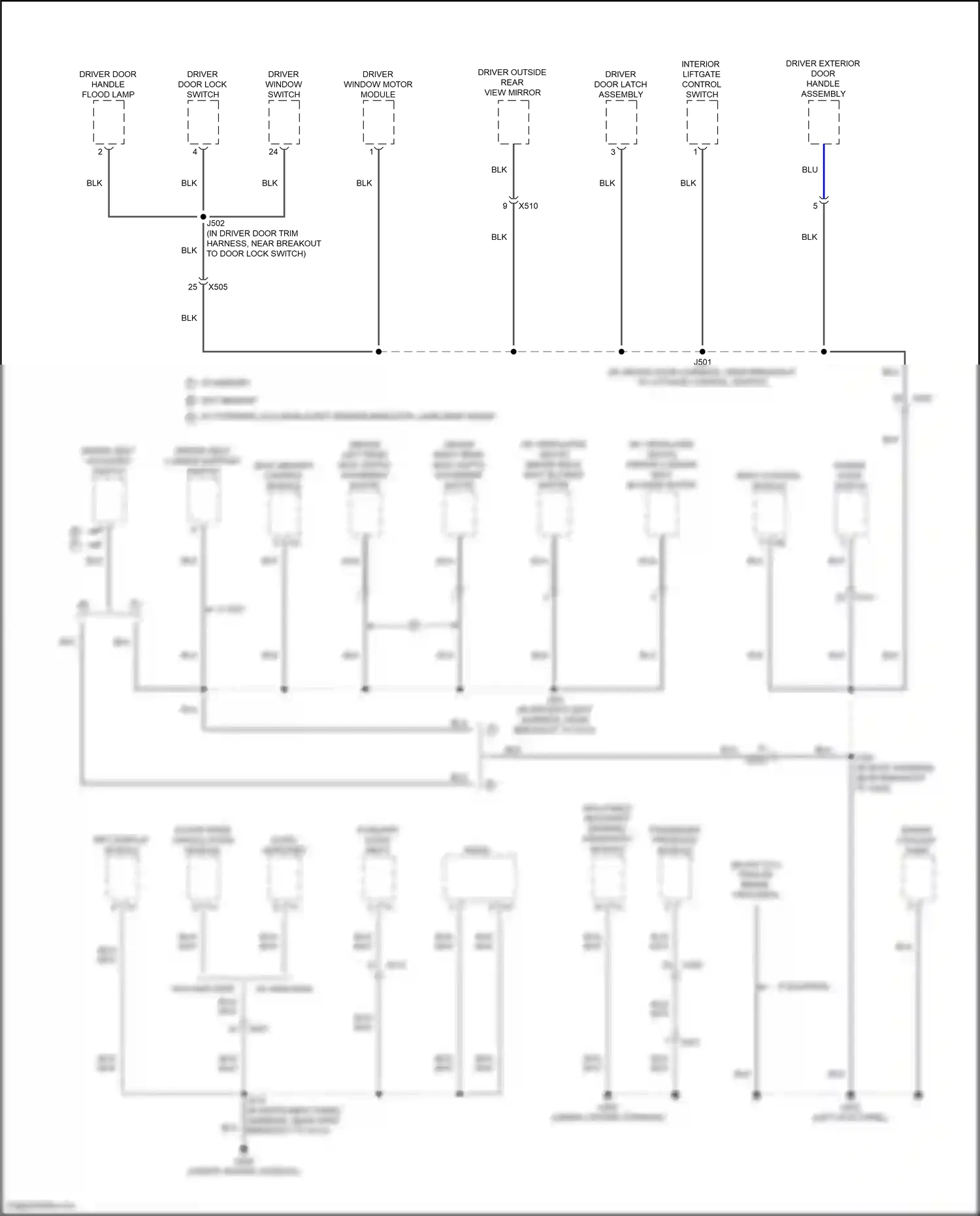 GMC Acadia II facelift (2019-2024) blunt cut) wiring diagram  (1 of 2)