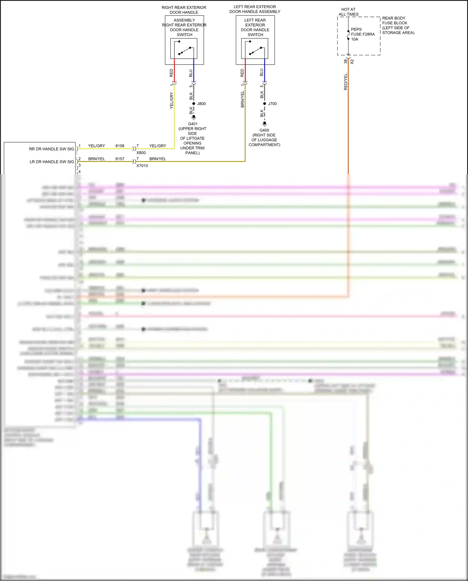 Wiring diagram column lock for GMC Acadia II facelift (2019-2024) (1 of 2)