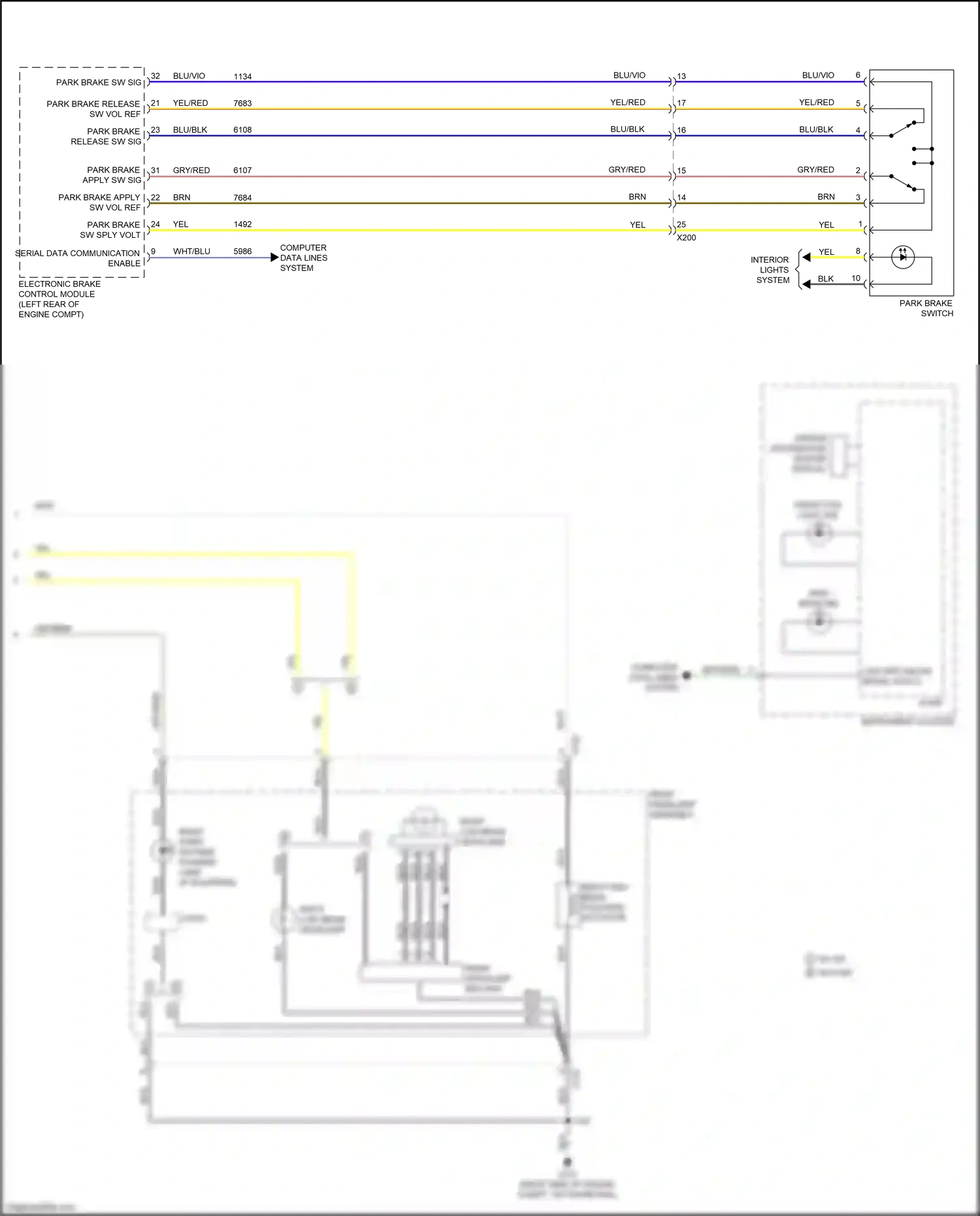 Wiring diagram computer data lines system for GMC Acadia II facelift (2019-2024) (18 of 115)