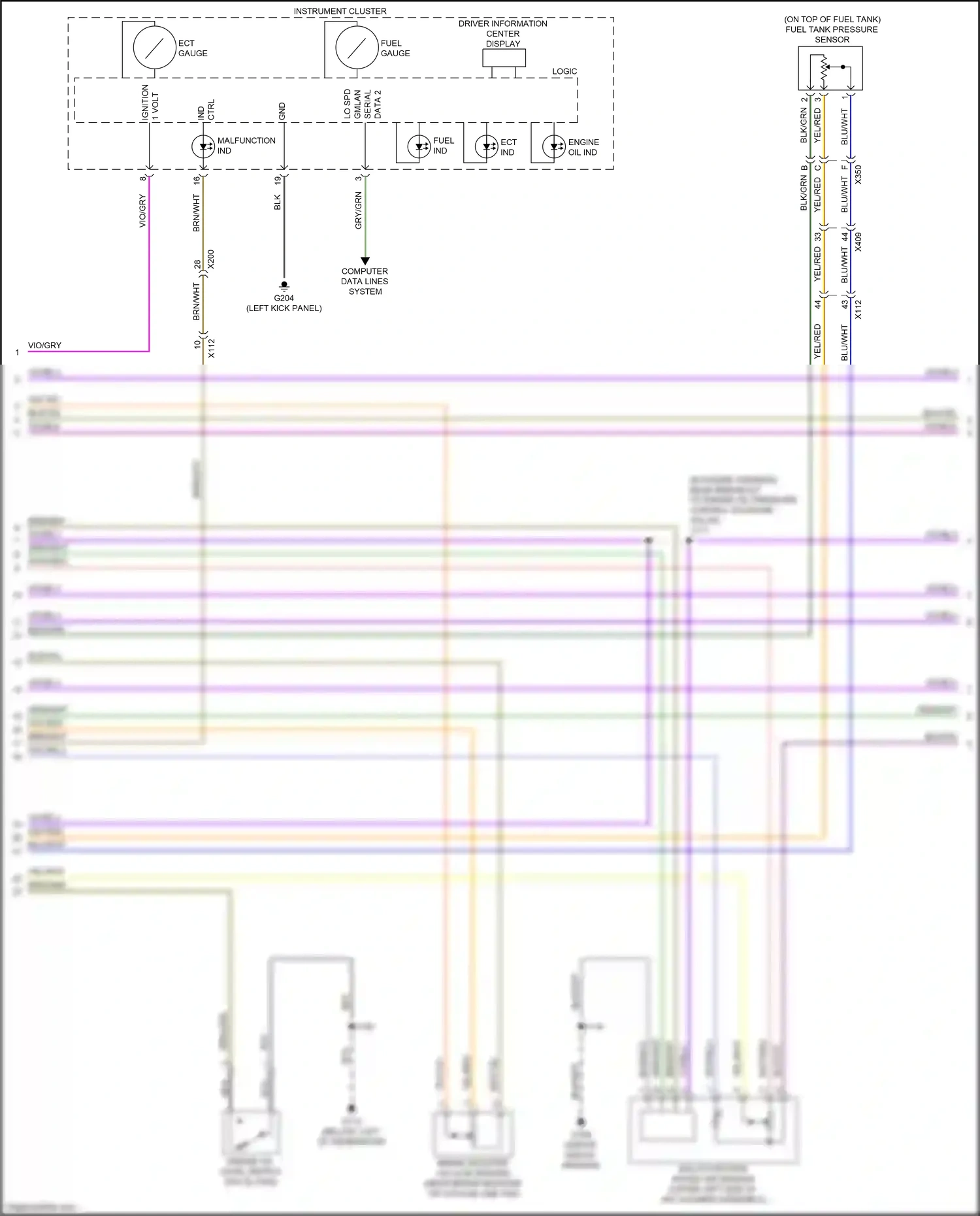 Wiring diagram computer data lines system for GMC Acadia II facelift (2019-2024) (110 of 115)
