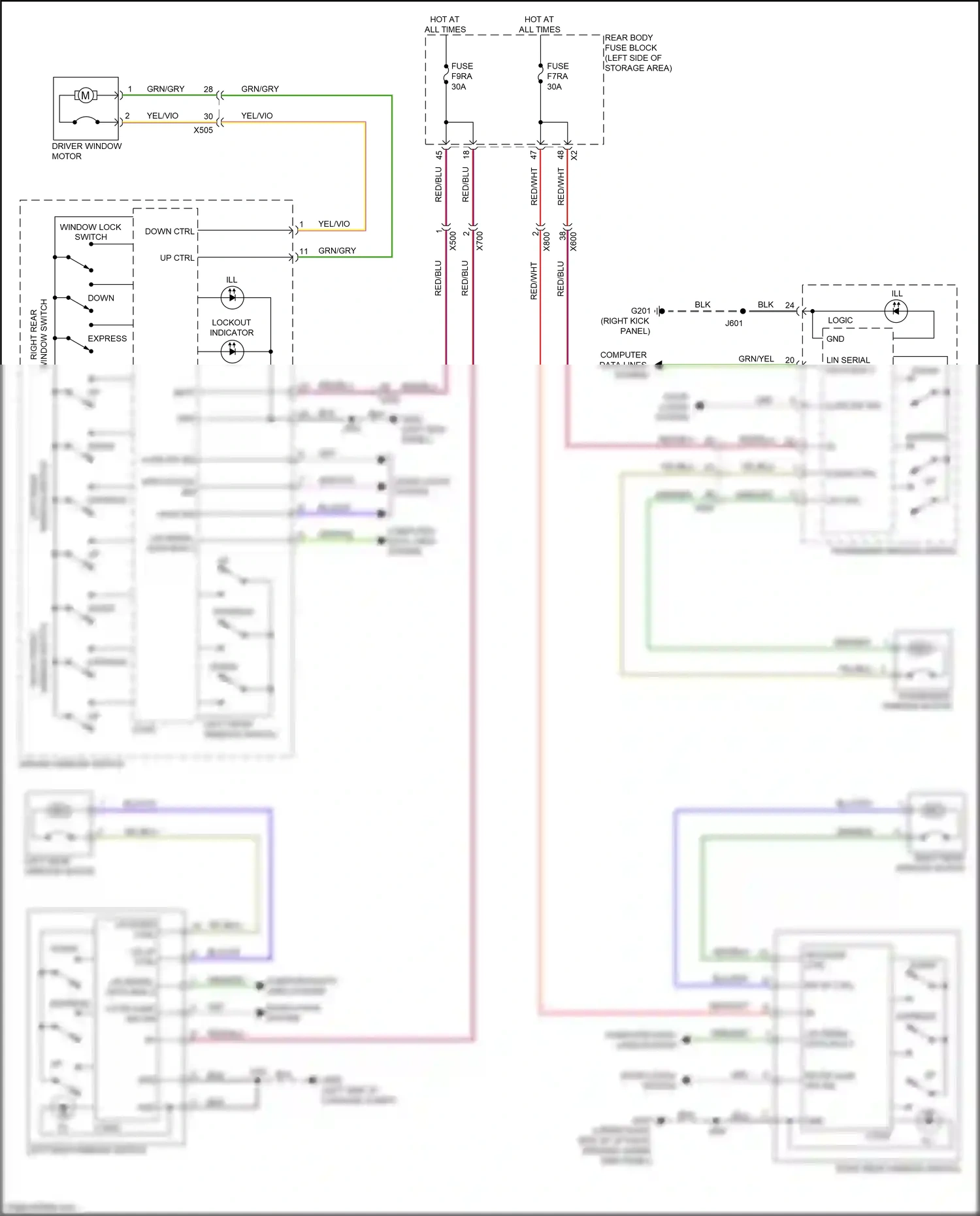 Wiring diagram computer data lines system for GMC Acadia II facelift (2019-2024) (40 of 115)