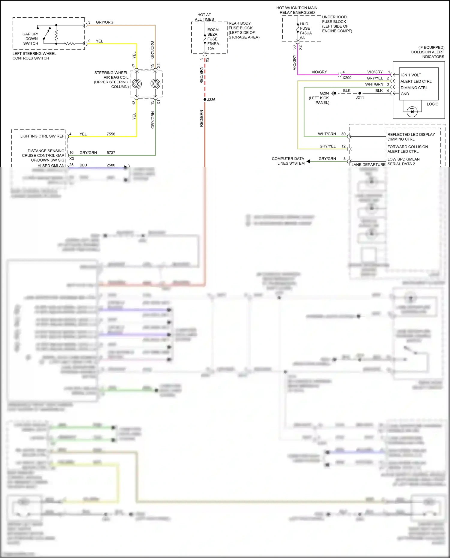 Wiring diagram computer data lines system for GMC Acadia II facelift (2019-2024) (44 of 115)