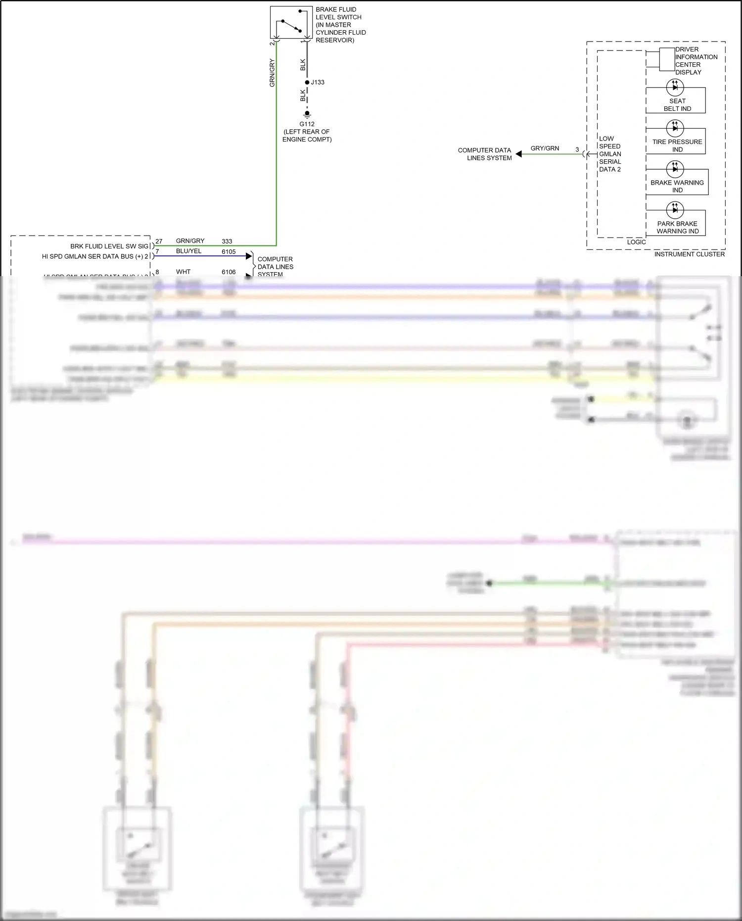 Wiring diagram computer data lines system for GMC Acadia II facelift (2019-2024) (80 of 115)